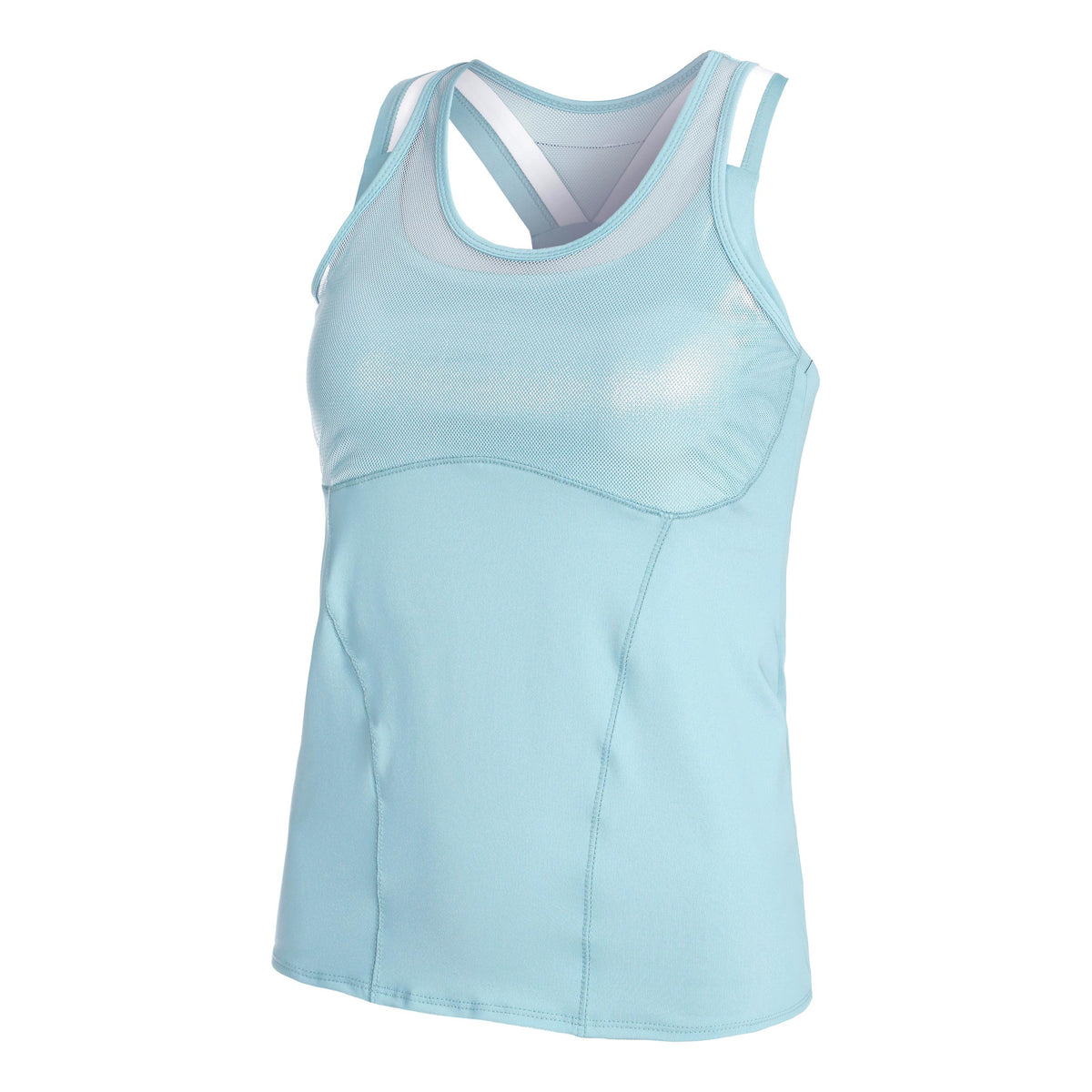 Lucky in Love Feelin Mesh with Bra Tanktop Damer - turkis, flerfarvet