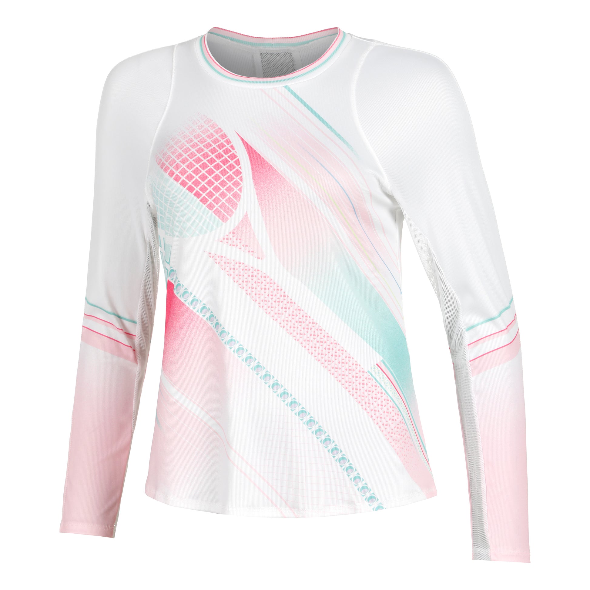 Lucky in Love Sun Beat Shirt, langærmet Damer - hvid, flerfarvet