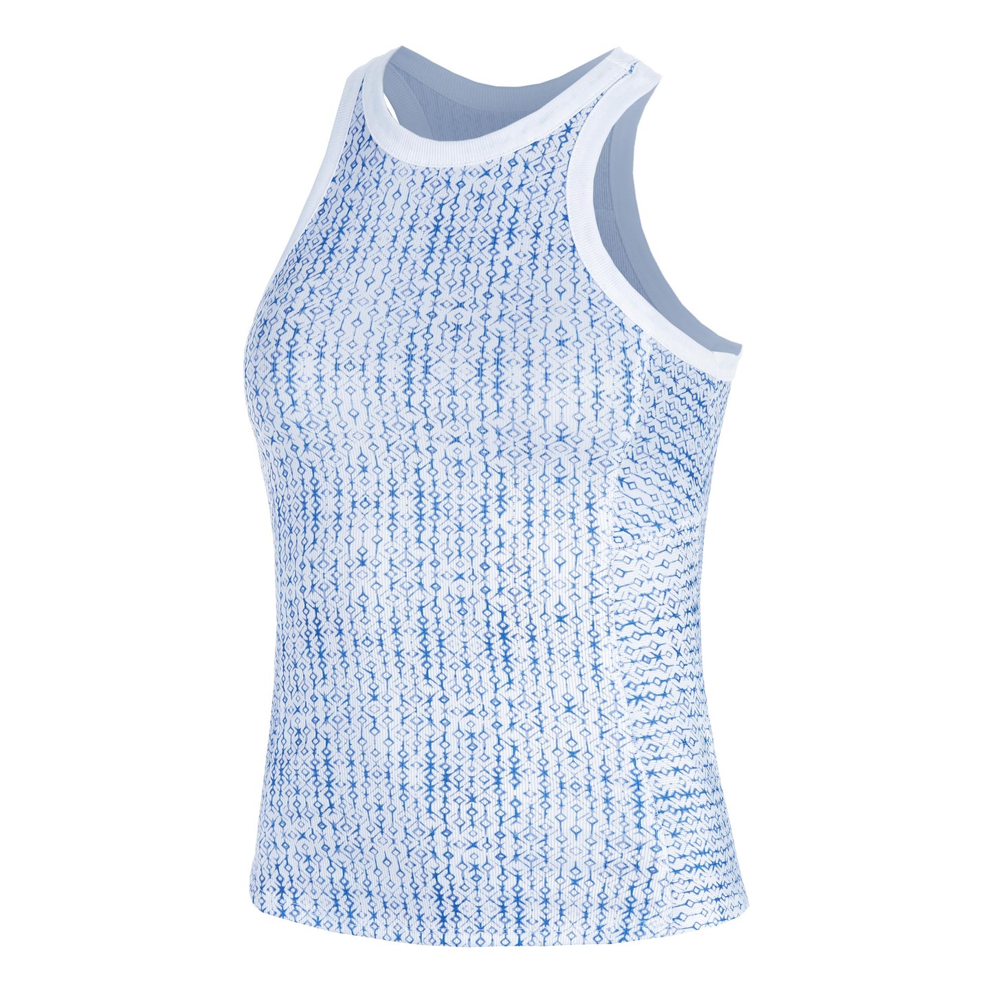 Lucky in Love Boho Tile Rib Tanktop Damer-Blå,Flerfarvet
