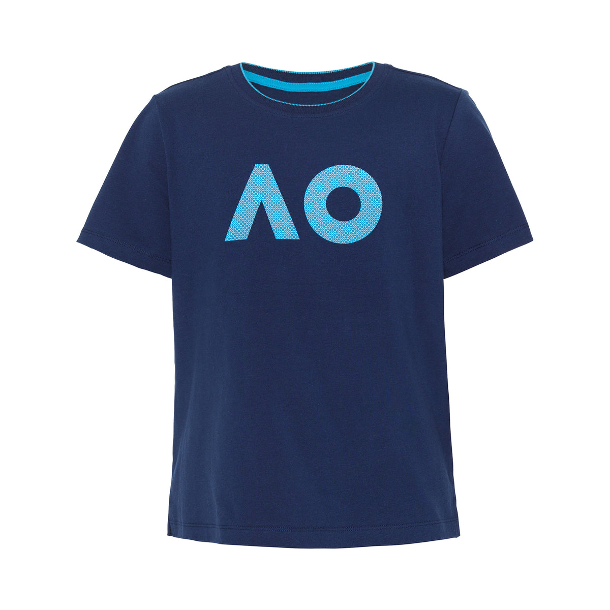 Australian Open AO Stack Print Core Logo T-shirt Pige - mørkeblå, blå