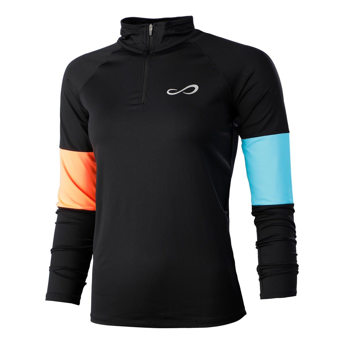 Endless Kirsch Zip Shirt, langærmet Damer - sort,