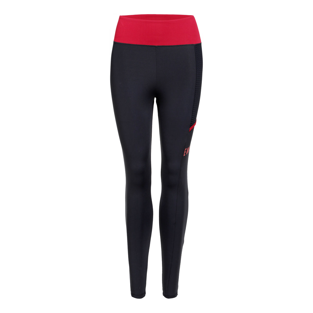 Endless Fit Pocket Stramme løbebukser Damer - sort, rød