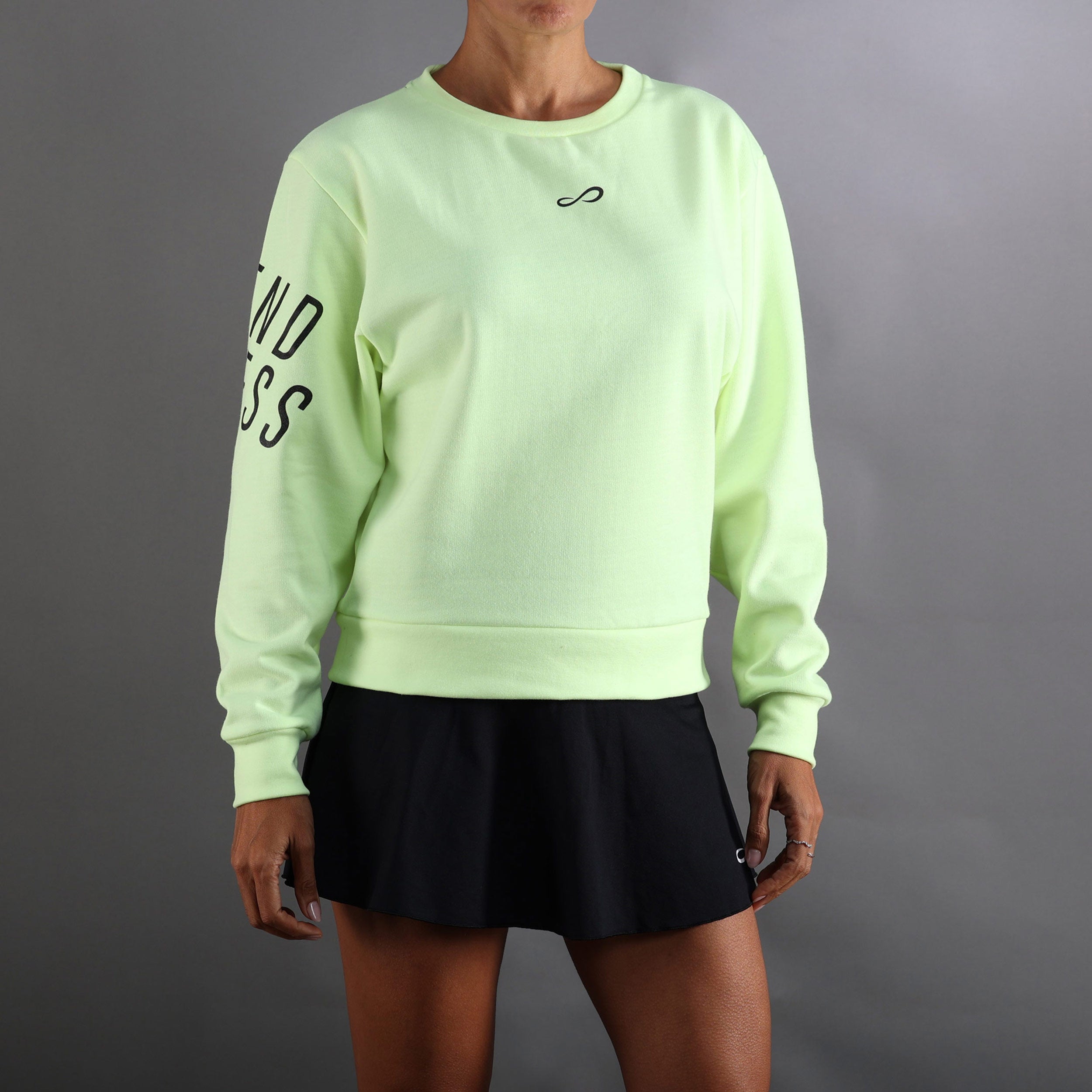 Endless Swell Sweatshirt Damer-Neongul,Mørkeblå