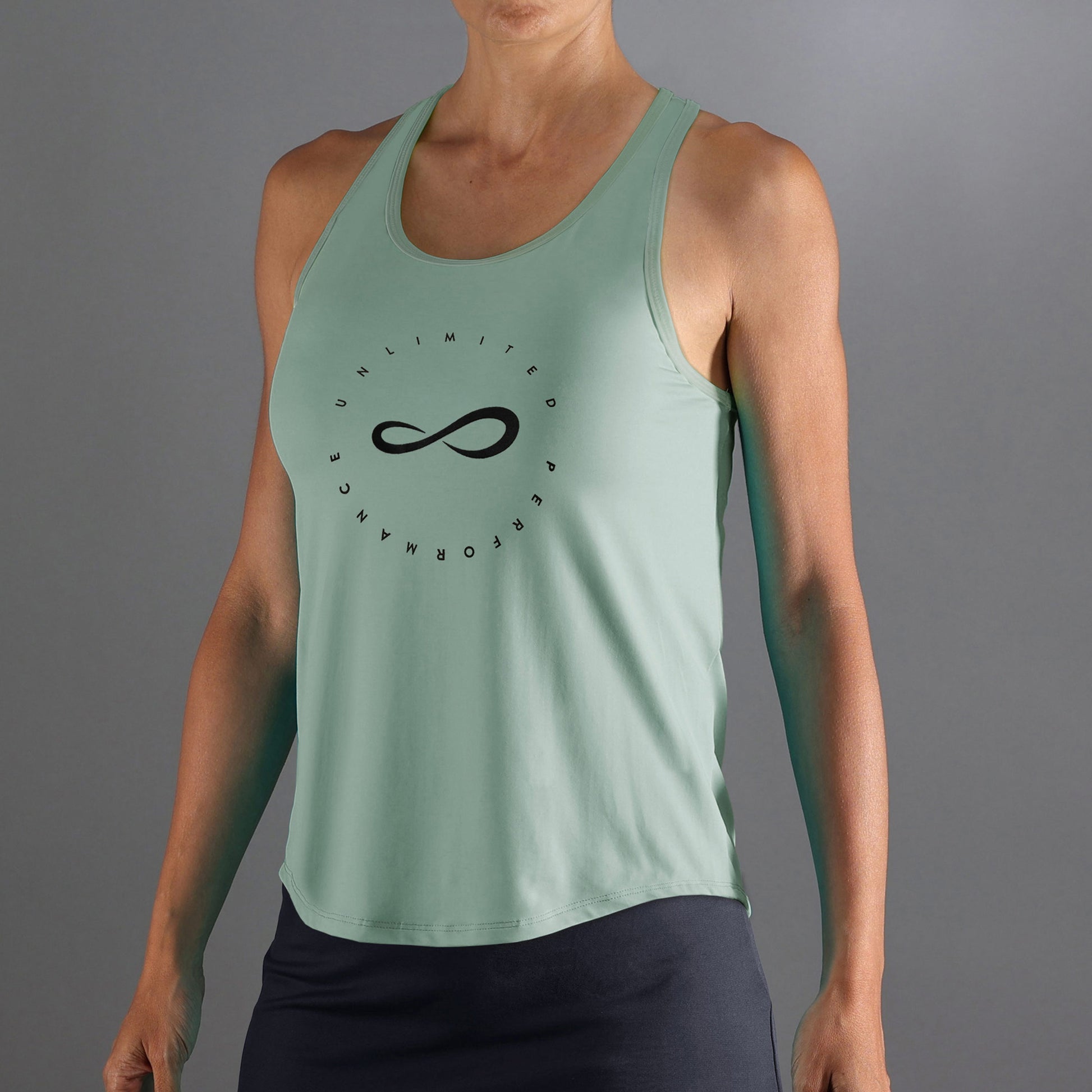 Endless Cercle Tanktop Damer-Grøn,Mørkeblå