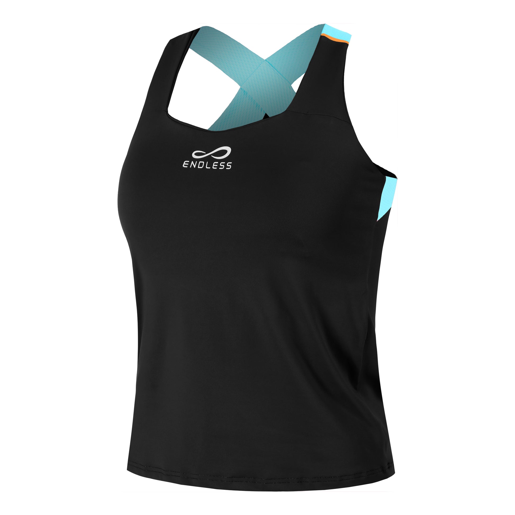 Endless Cross Tanktop Damer-Sort,Blå