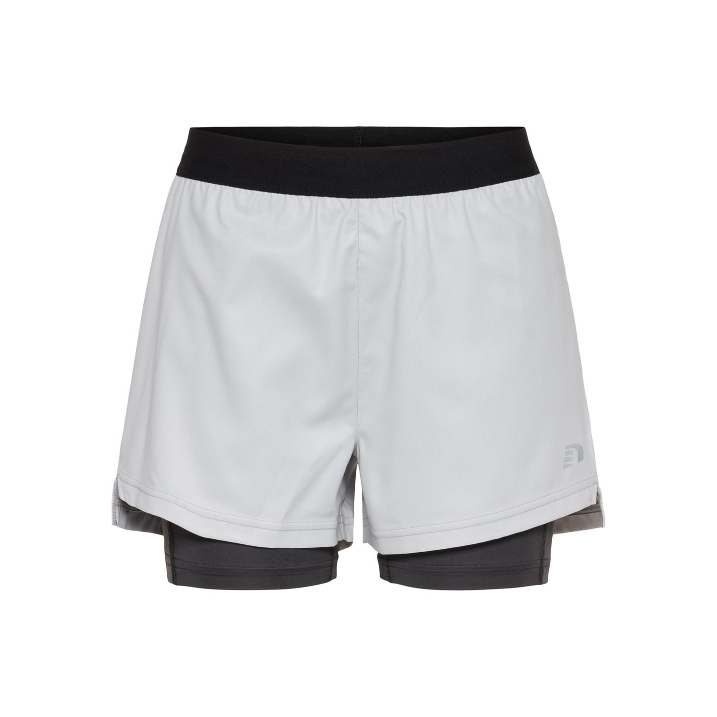 Newline 2in1 Shorts Damer - hvid, sort