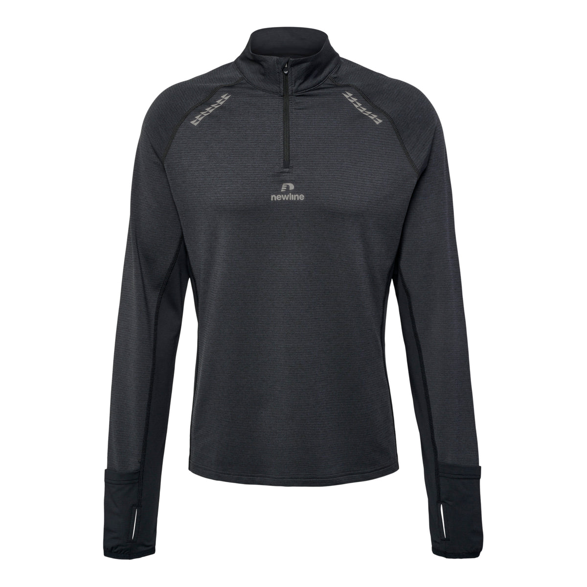 Newline Mesa Half-Zip Løbetop Herrer - sort,