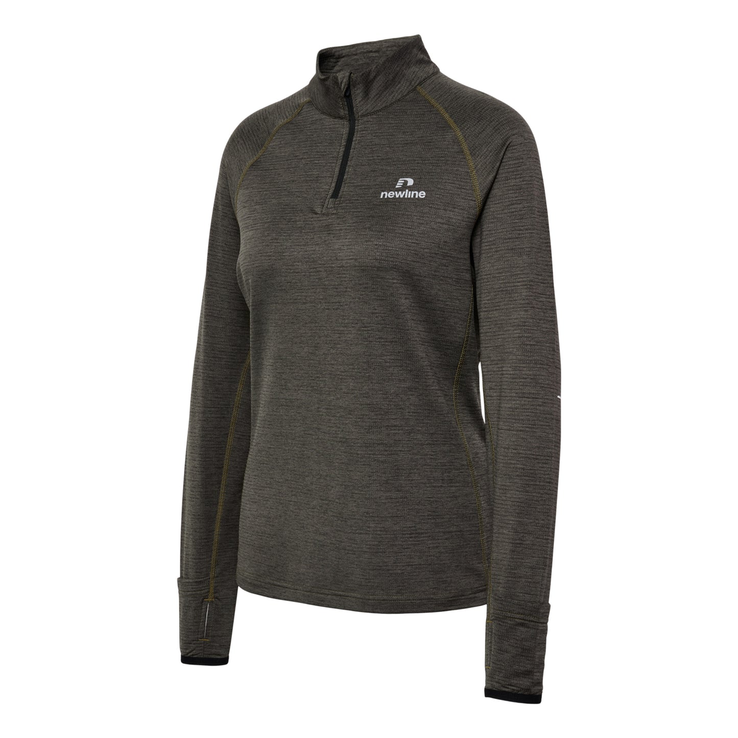 Newline Pace Half-Zip Løbetop Damer-Grå