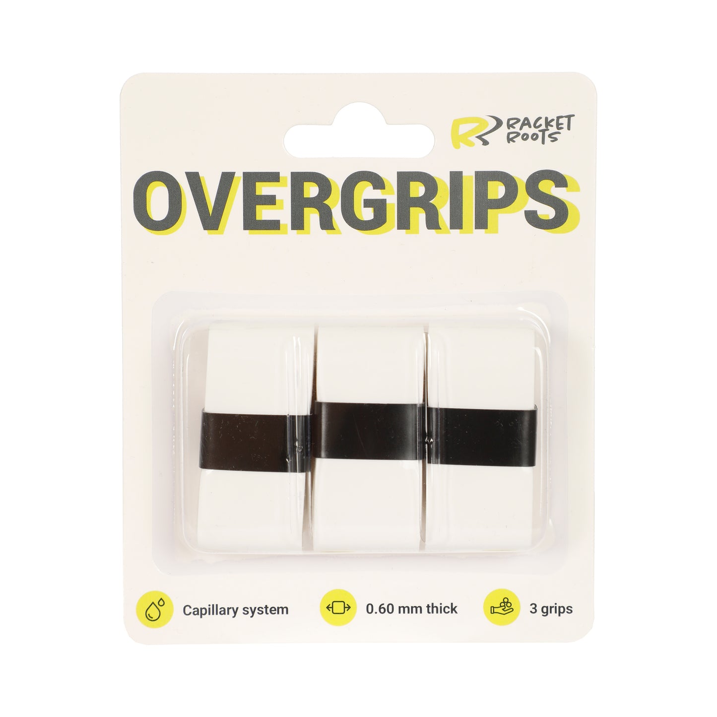 Racket Roots RR Grip Pakke Med 3-Hvid