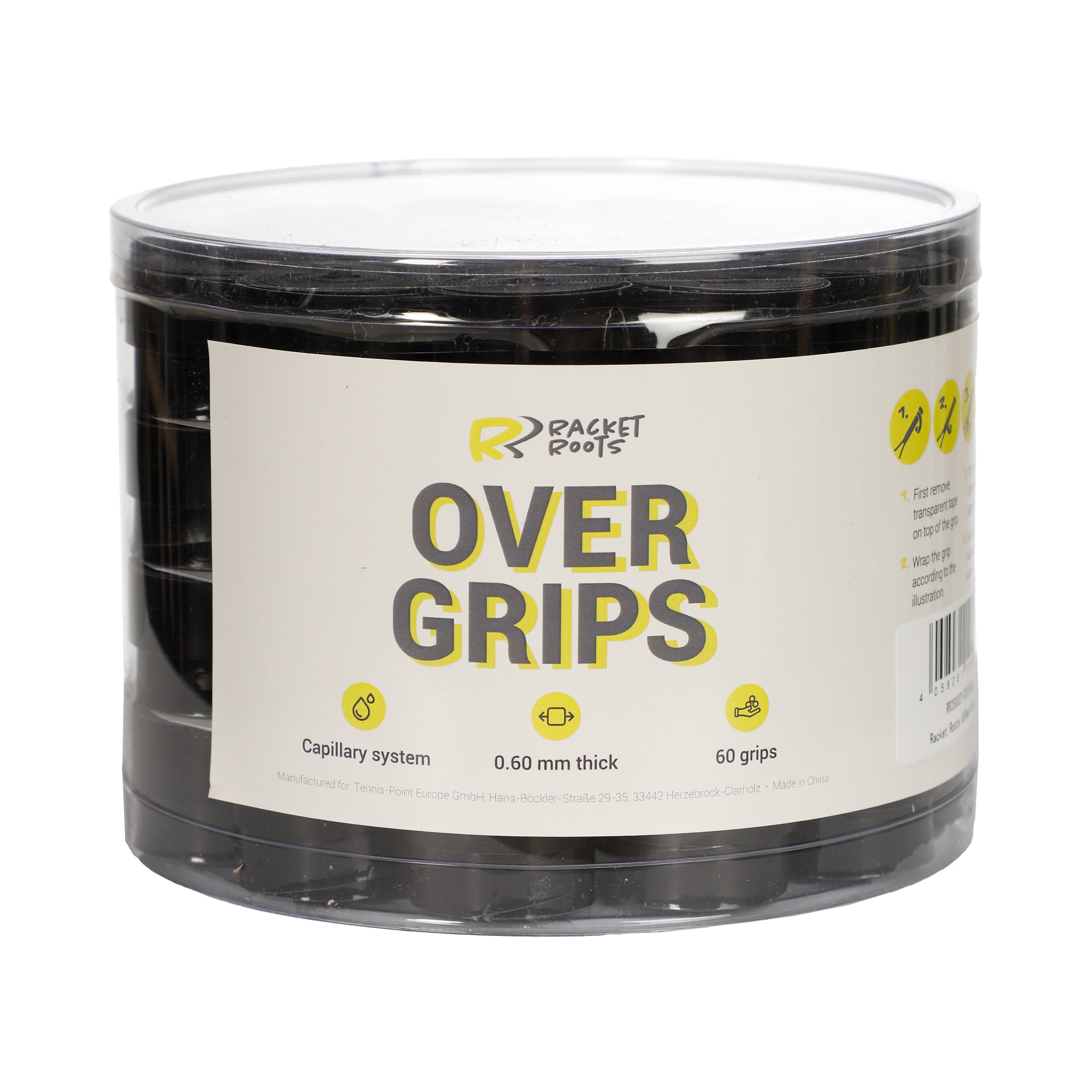 Racket Roots RR Grip Boks Med 60-Sort