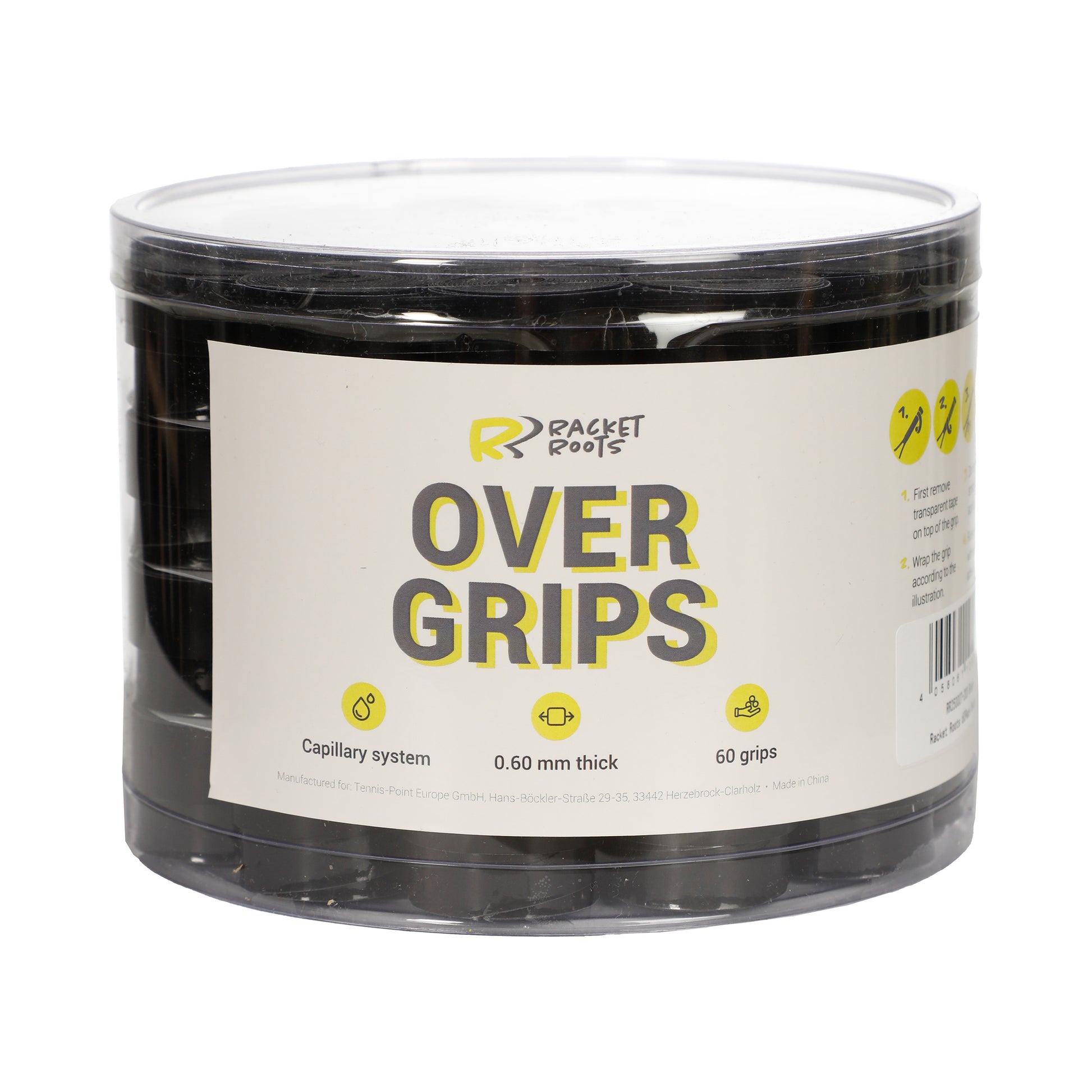 Racket Roots RR Grip Boks Med 60-Sort