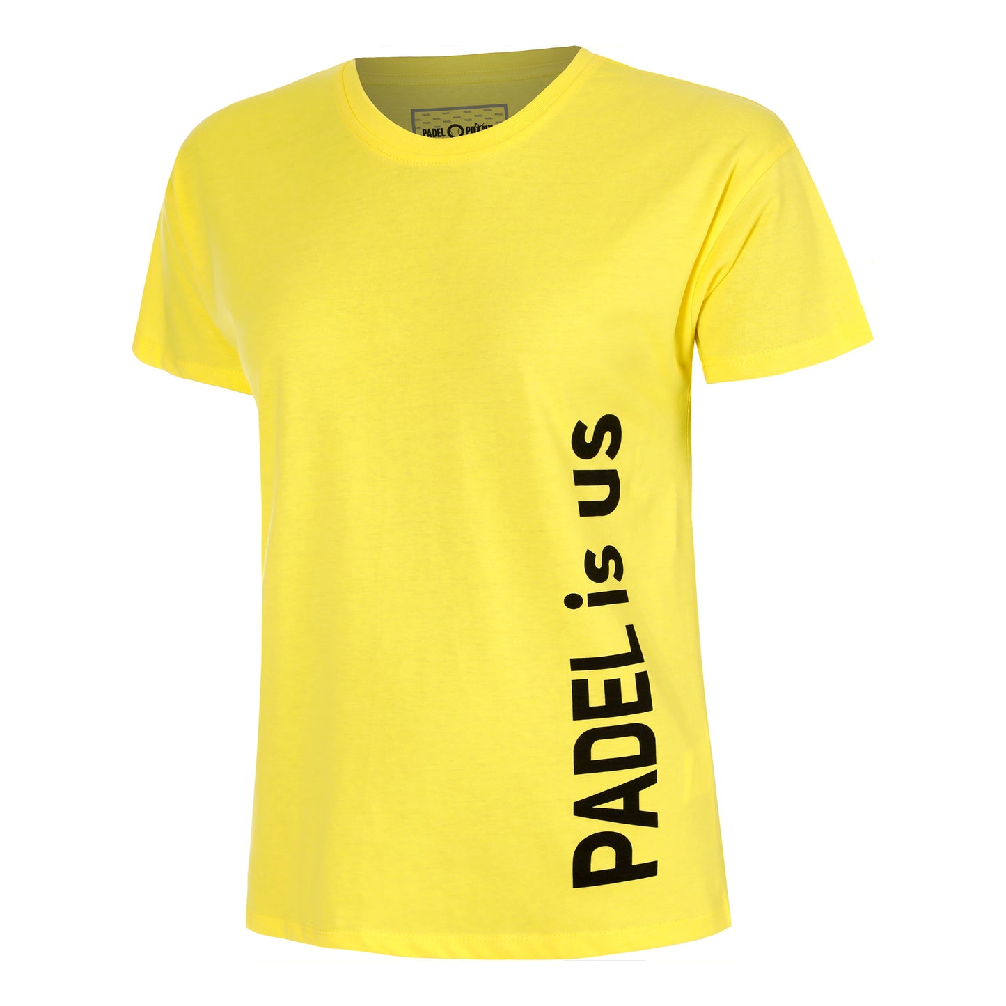 Padel-Point Padel Is Us T-shirt Damer-Gul,Sort