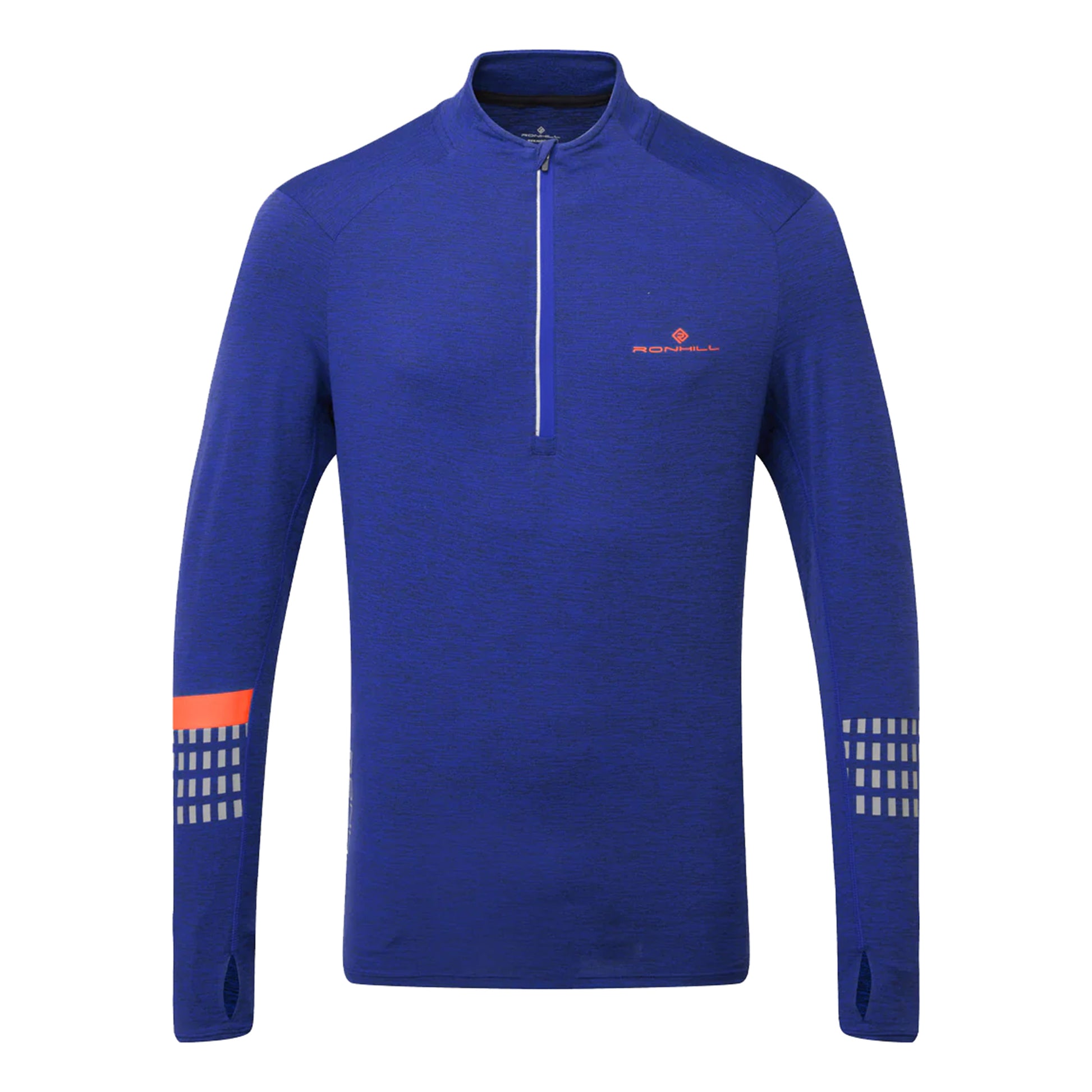 Ronhill Tech Afterhours 1/2 Zip Løbetrøje Herrer - blå,