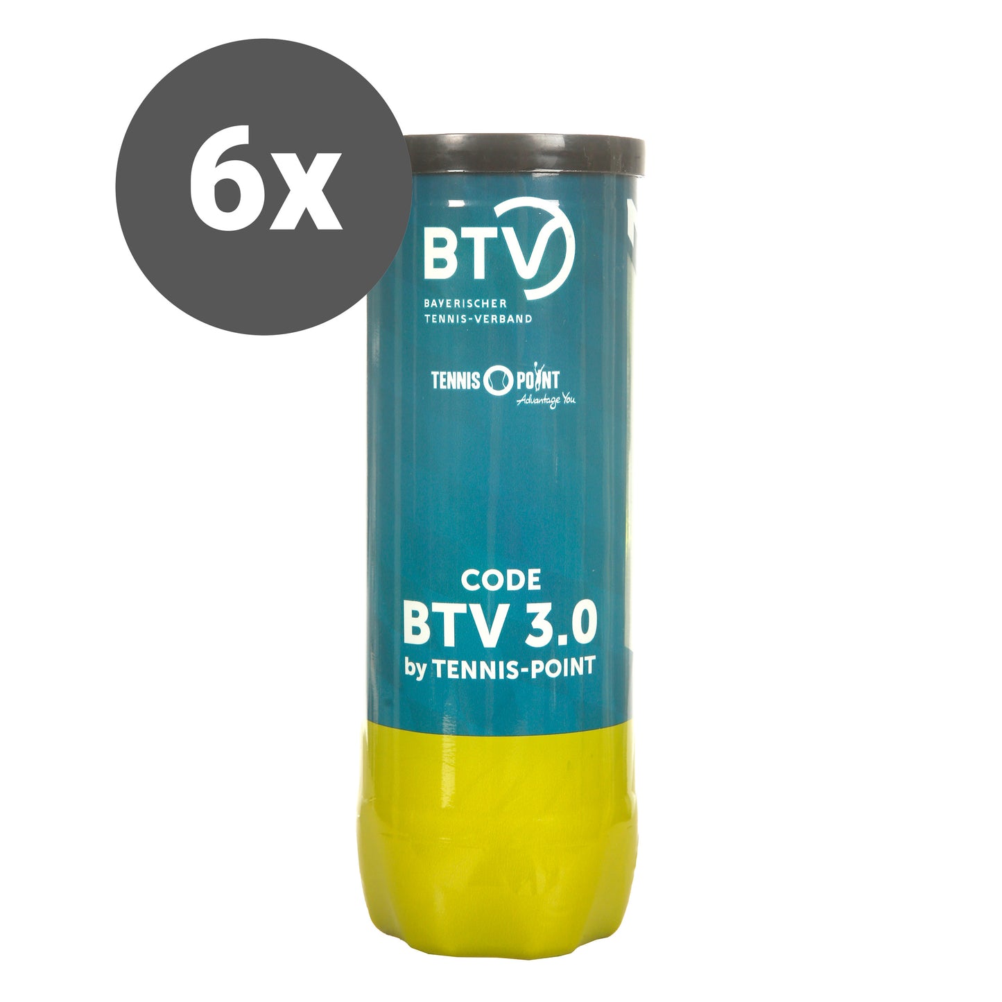 BTV Dåse med 3 Spieltagspaket 6x Code BTV 3.0 by Tennis Point