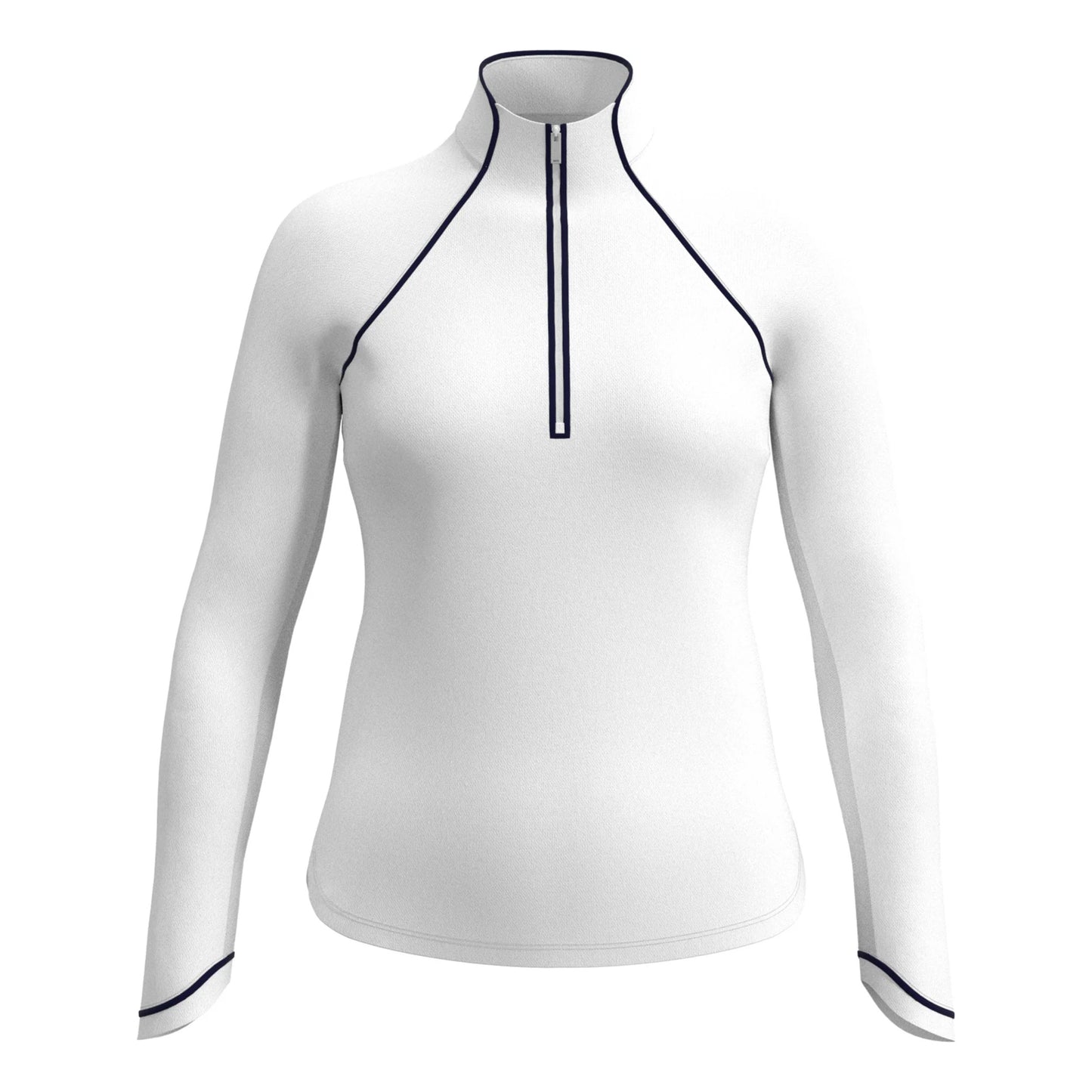 Original Penguin Solid Sun Protection Træningsjakke Damer-Hvid