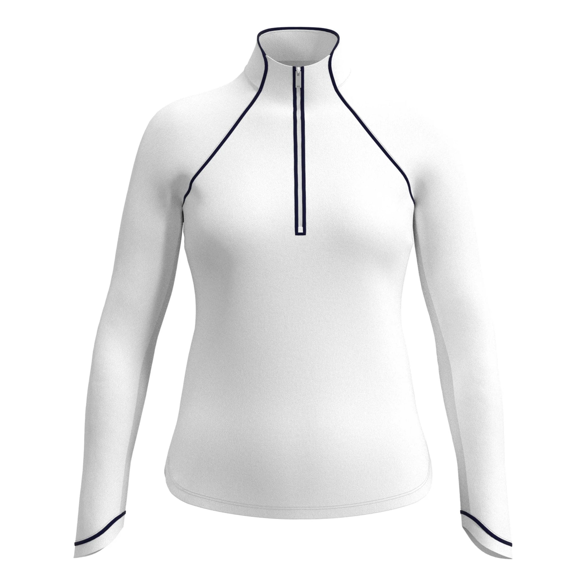 Original Penguin Solid Sun Protection Træningsjakke Damer-Hvid