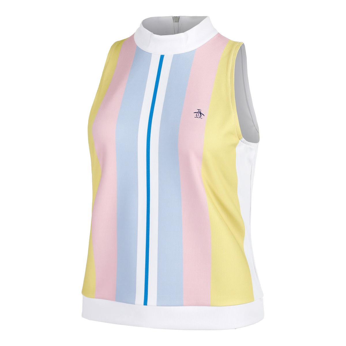 Original Penguin Striped Ribbed Tanktop Damer-Hvid