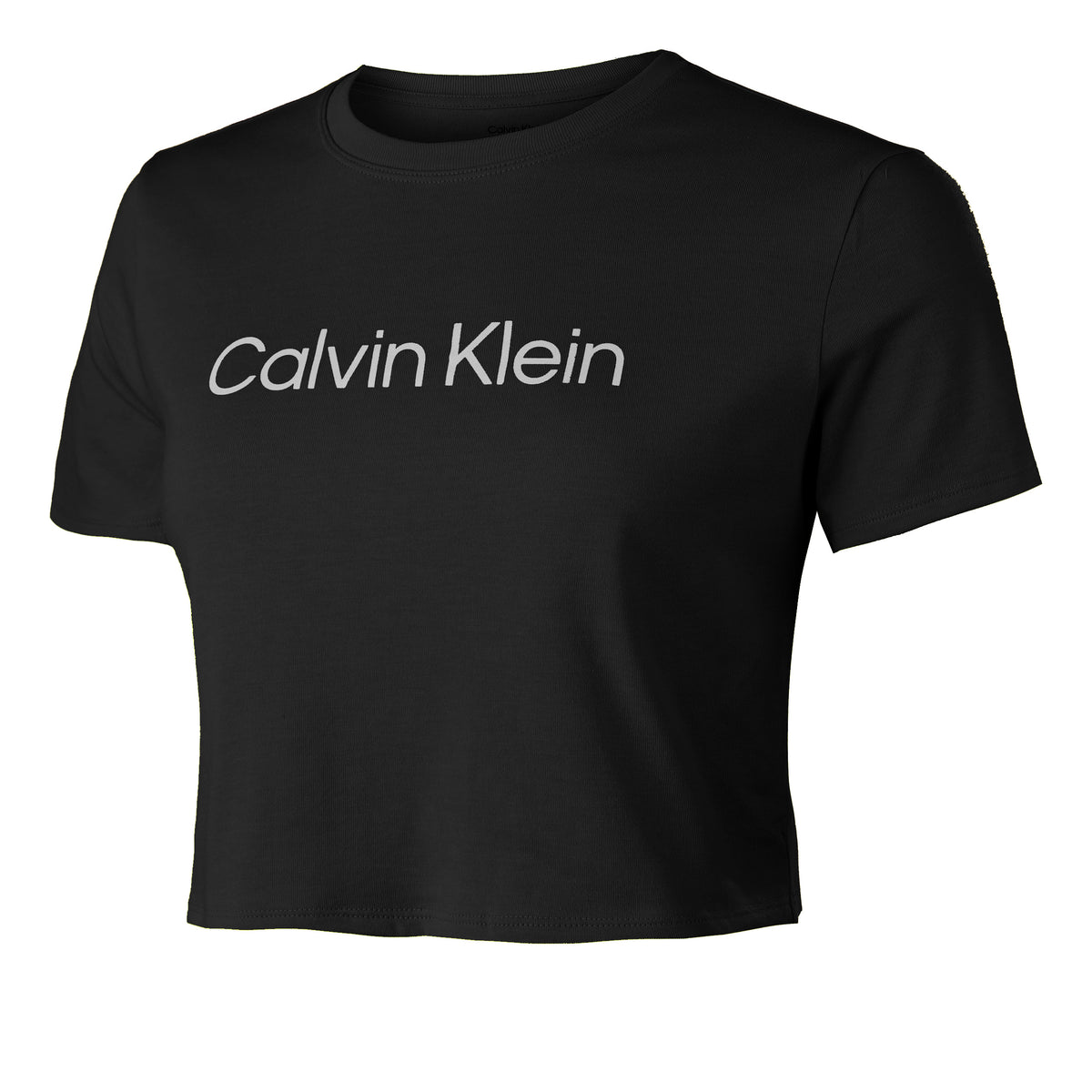 Calvin Klein Cropped T-shirt Damer - sort,