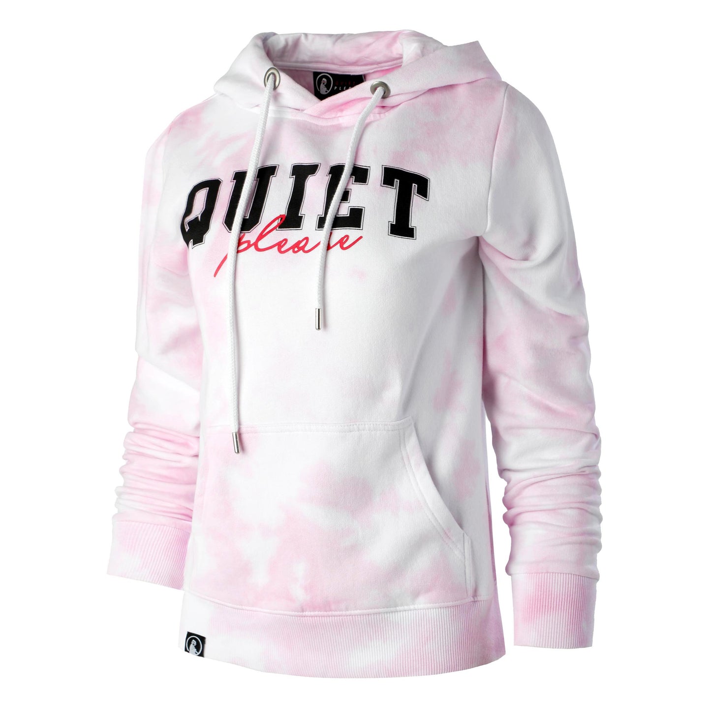 Quiet Please Tie Dye College Hættetrøje Damer - rosa, flerfarvet