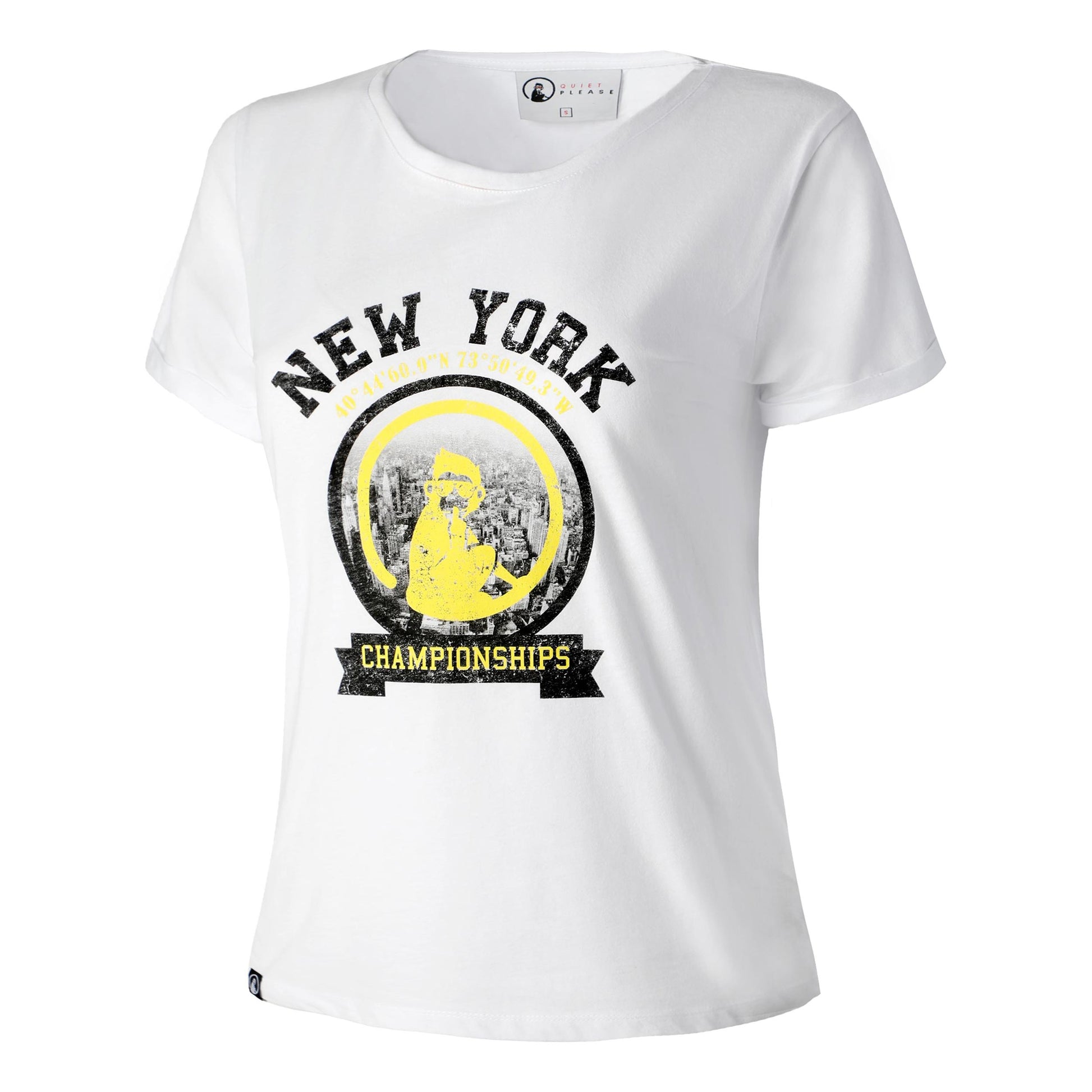 Quiet Please New York Championships T-shirt Damer - hvid, flerfarvet
