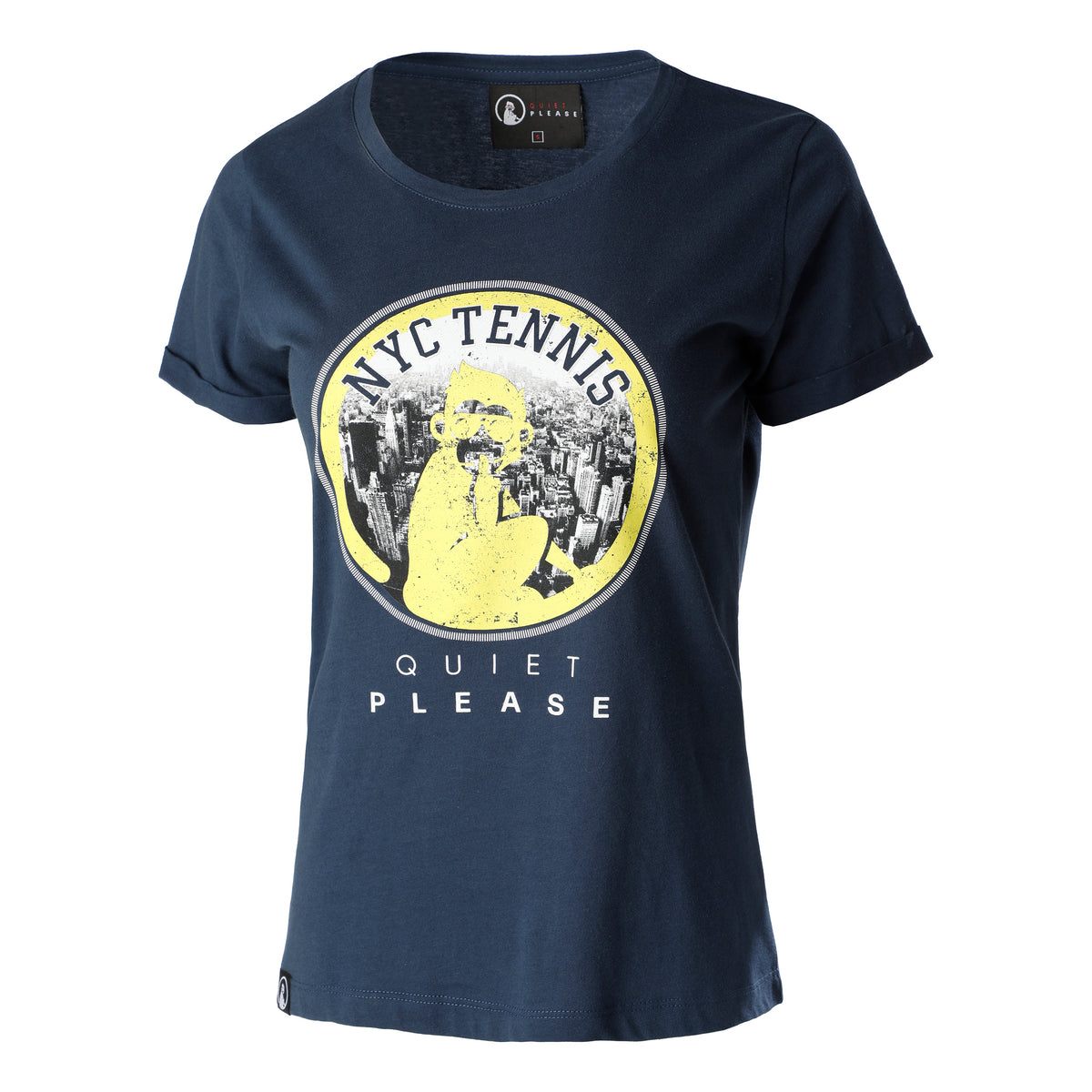 Quiet Please NYC T-shirt Damer - mørkeblå, flerfarvet