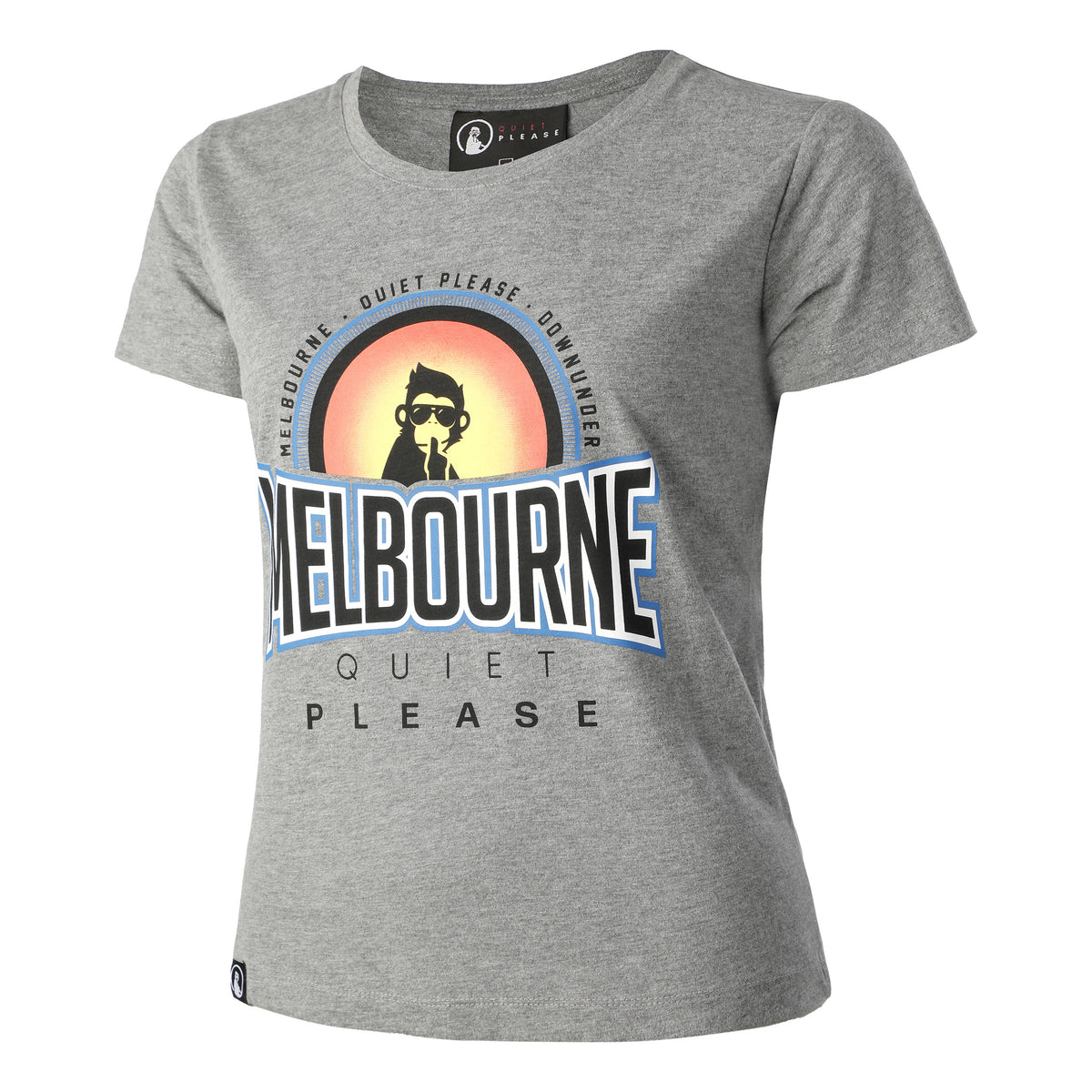 Quiet Please Melbourne Sunrise T-shirt Damer - grå, flerfarvet