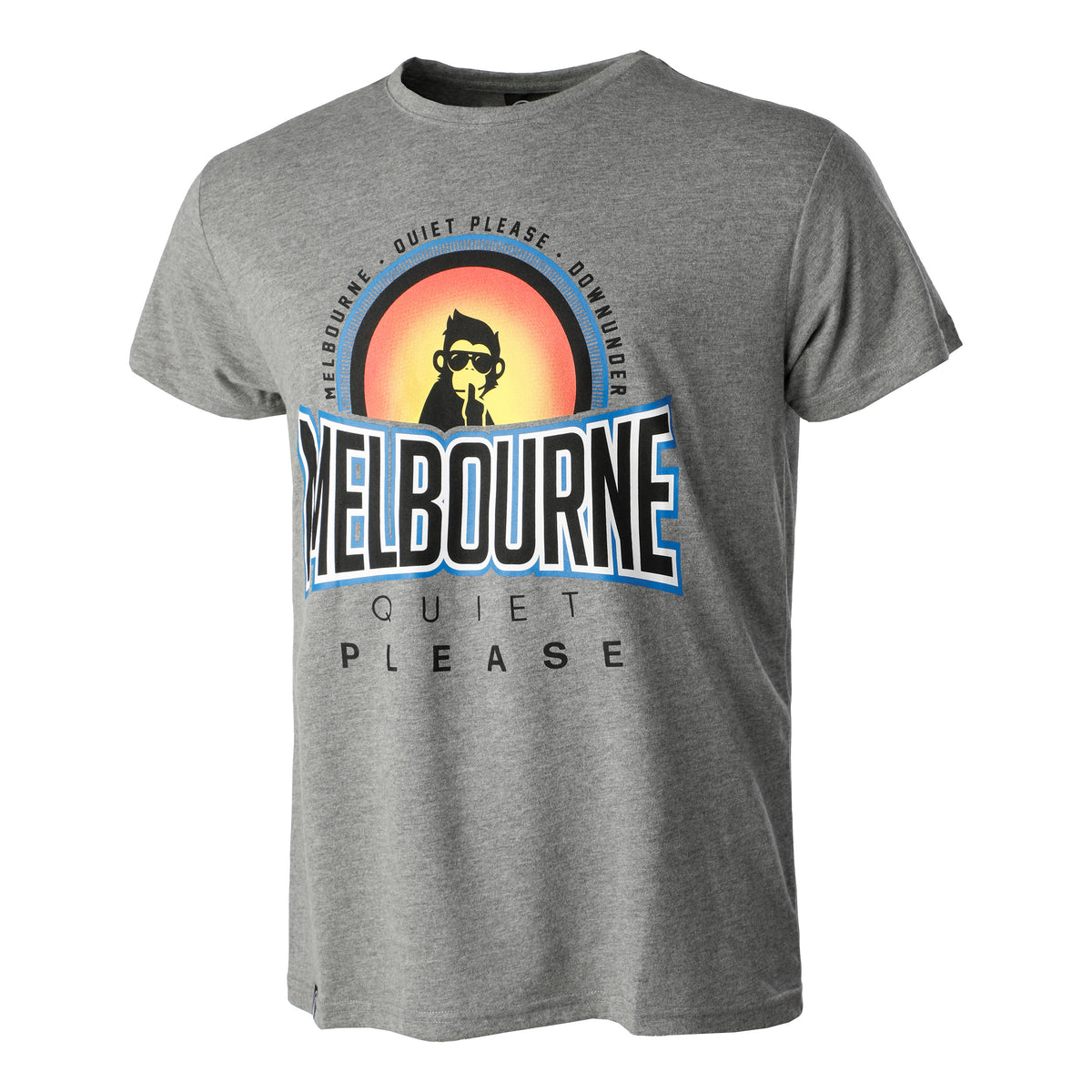 Quiet Please Melbourne Sunrise T-shirt Herrer - grå, flerfarvet
