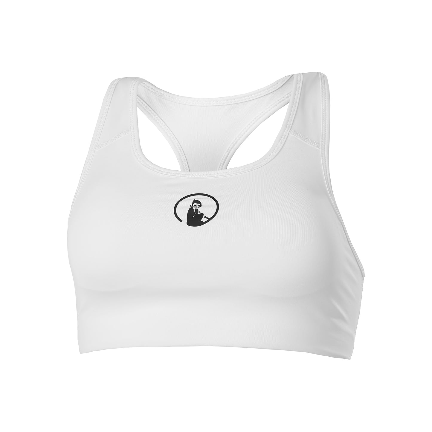 Quiet Please Love Padded Sports-BH Damer - hvid,