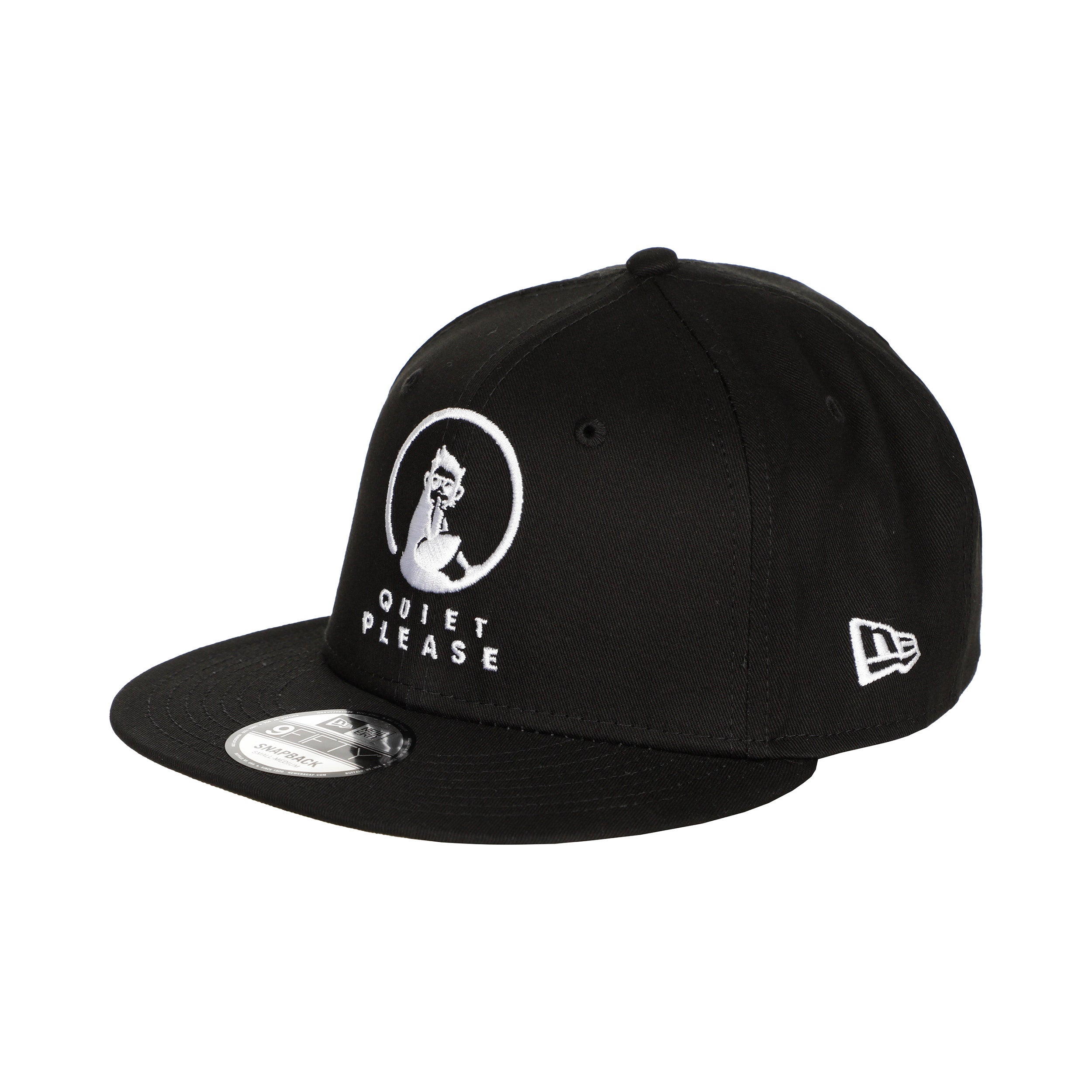 Quiet Please New Era Core 9 Fifty Cap Unisex - sort, hvid