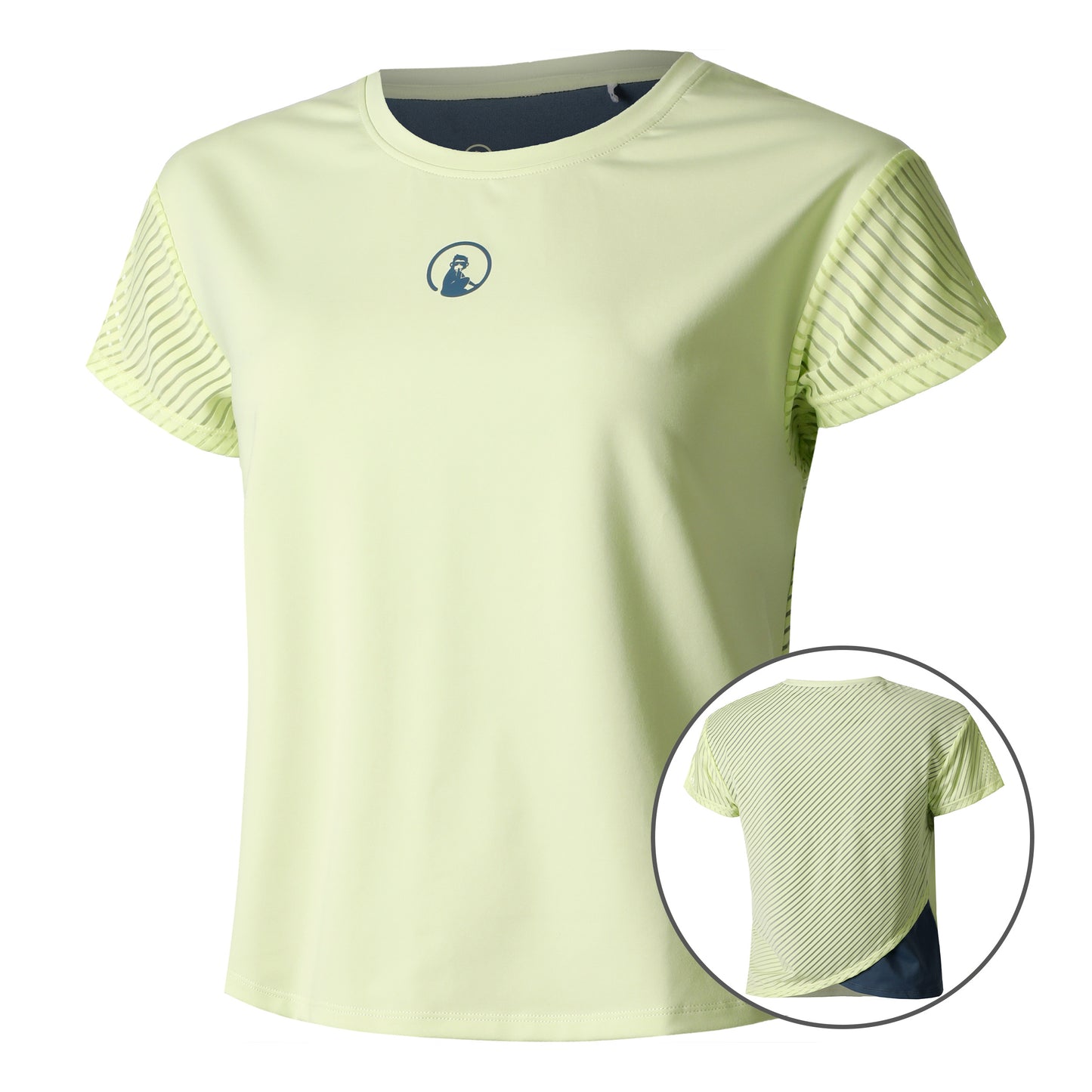 Quiet Please Perspectives Cross T-shirt Damer-Lime