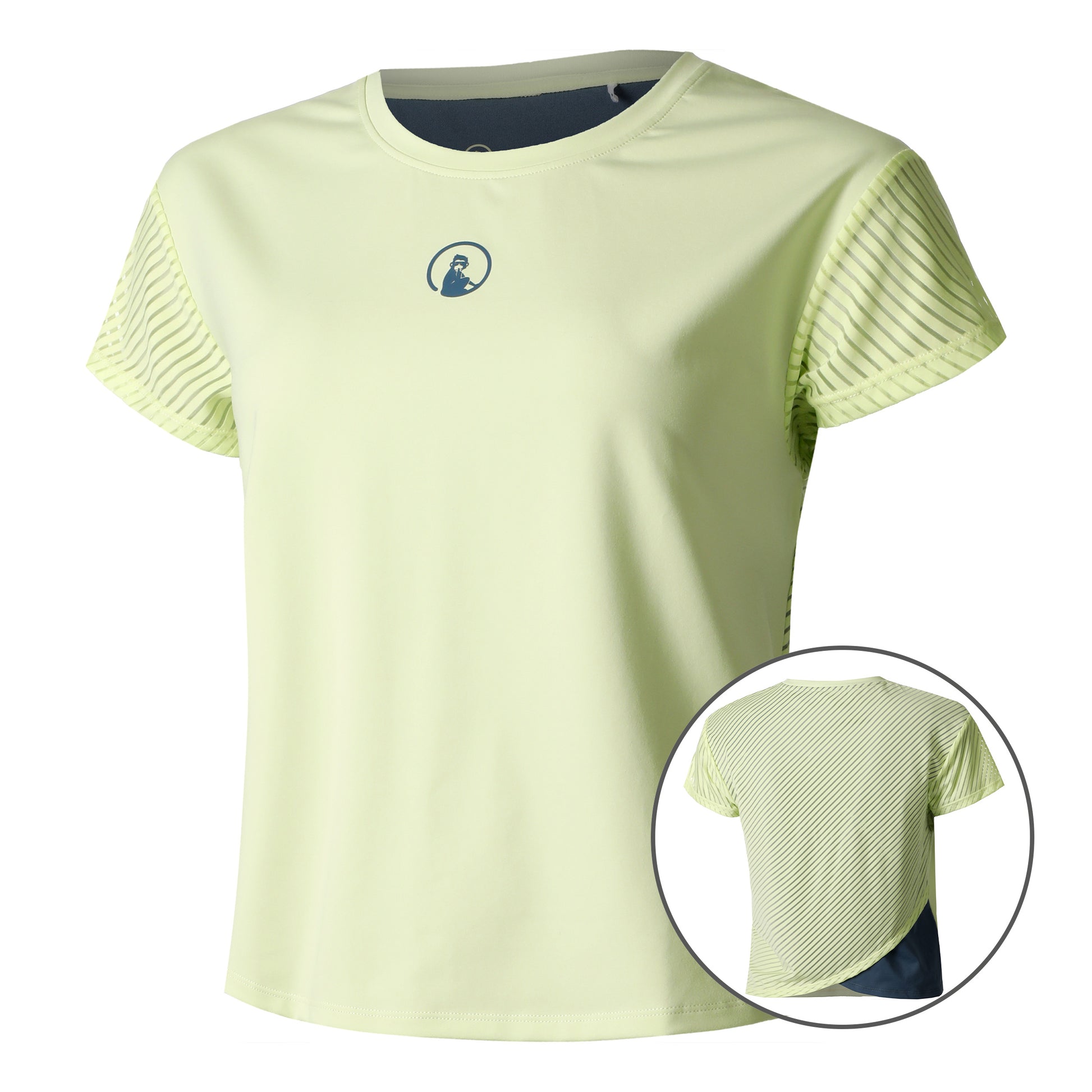 Quiet Please Perspectives Cross T-shirt Damer-Lime