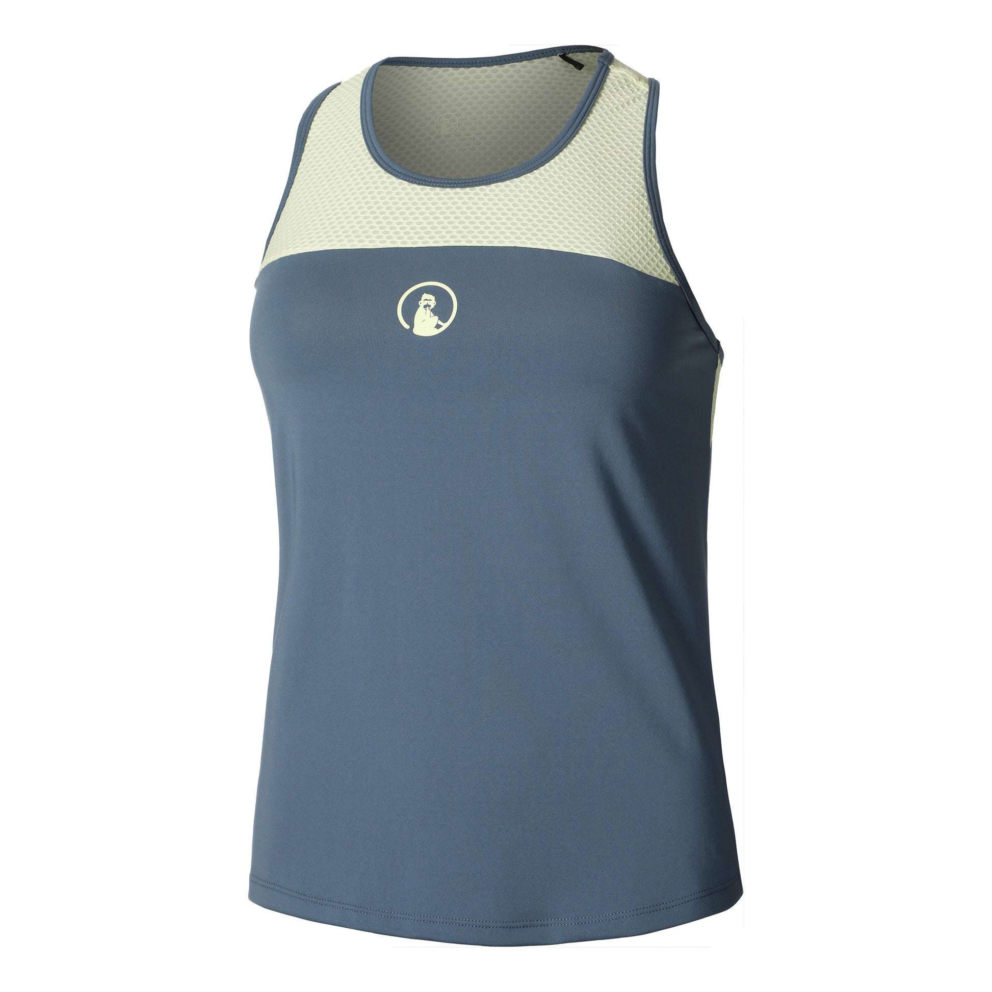 Quiet Please Perspectives Racerback Tanktop Damer-Blå