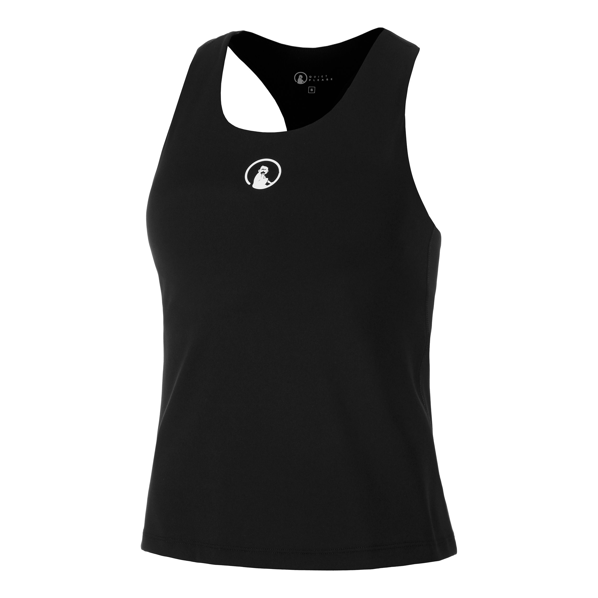 Quiet Please Inside In Tanktop Damer-Sort