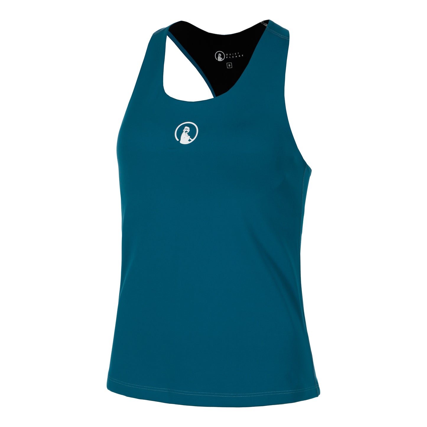 Quiet Please Create Inside In Tanktop Damer-Petrol,Hvid