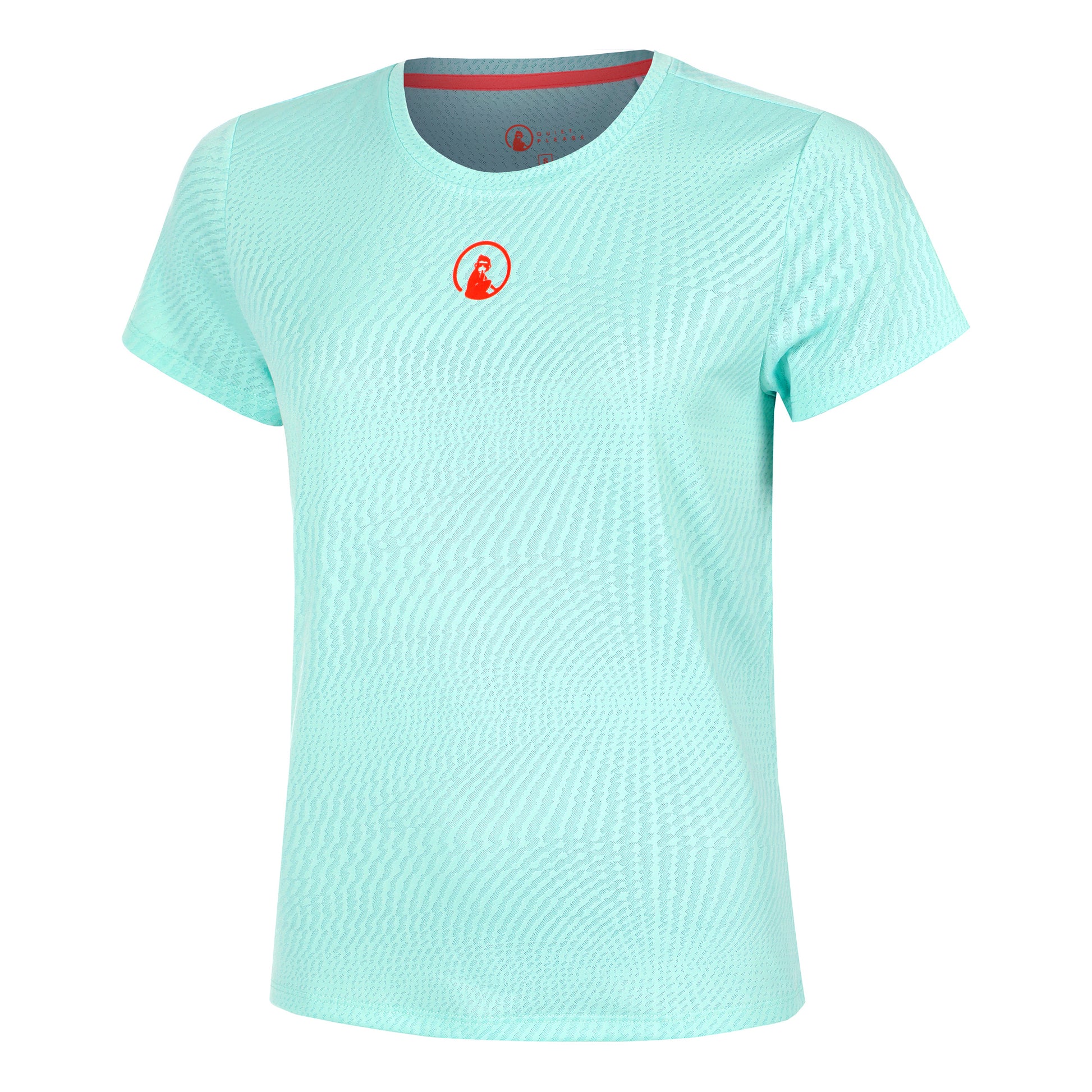 Quiet Please Wild Spin T-shirt Damer-Turkis,Rød