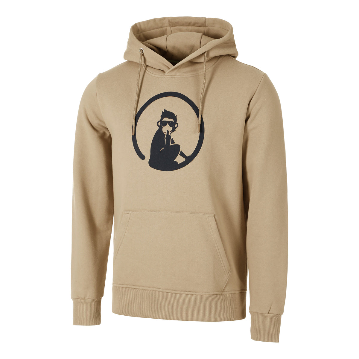 Quiet Please Wild Logo Hættetrøje Herrer-Beige,Mørkeblå