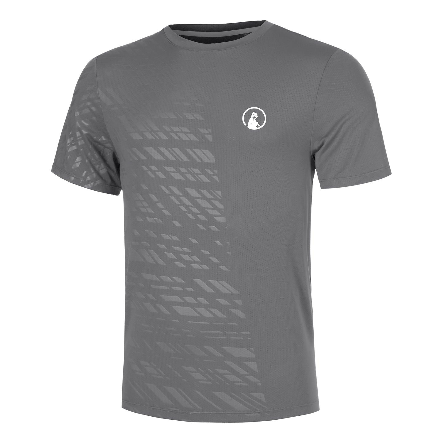 Quiet Please Receiver Embossed T-shirt Herrer - grå, hvid