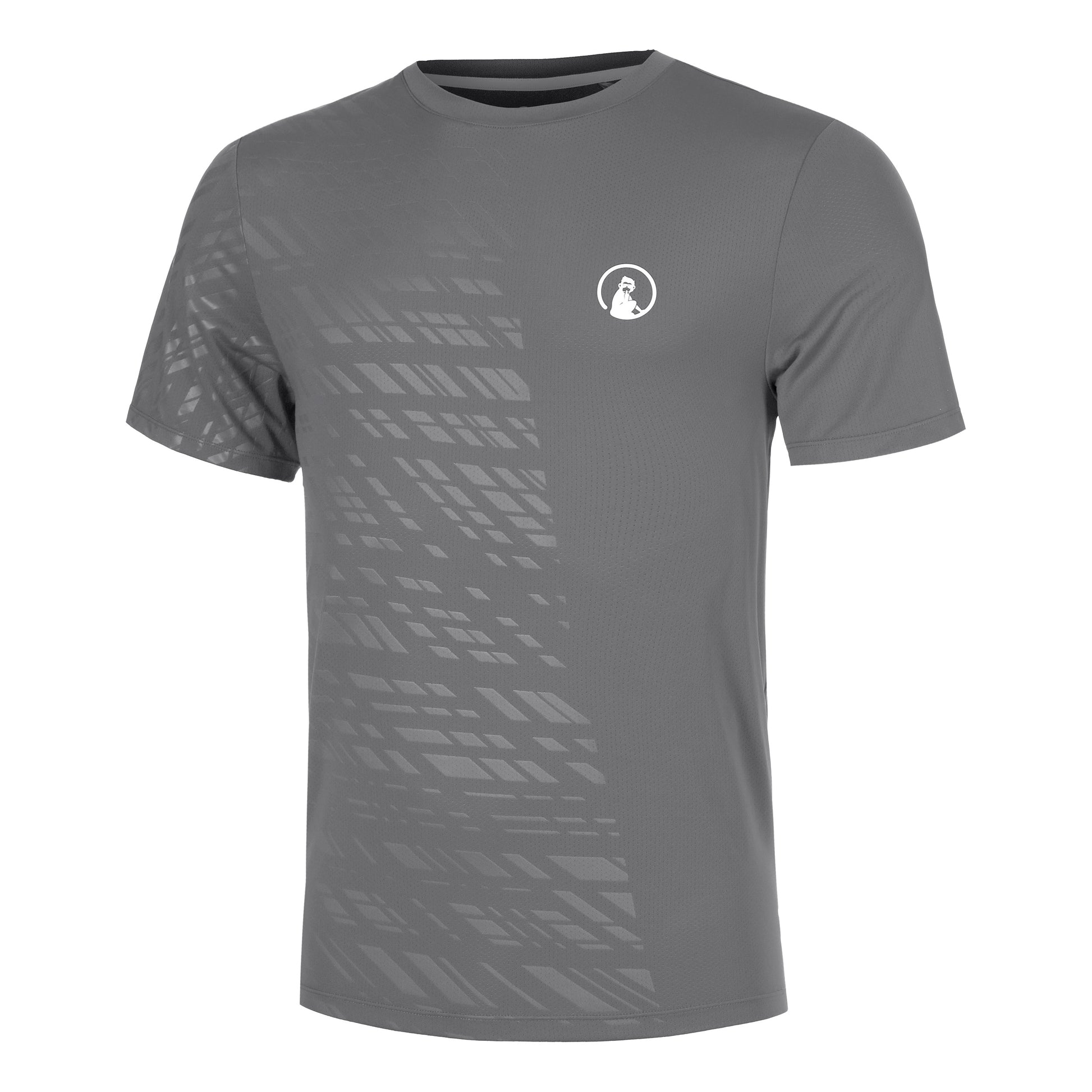 Quiet Please Receiver Embossed T-shirt Herrer - grå, hvid