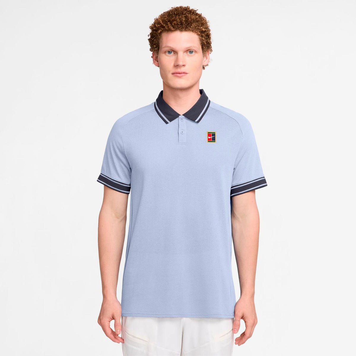 Nike Court Heritage Polo Herrer - blå-grå
