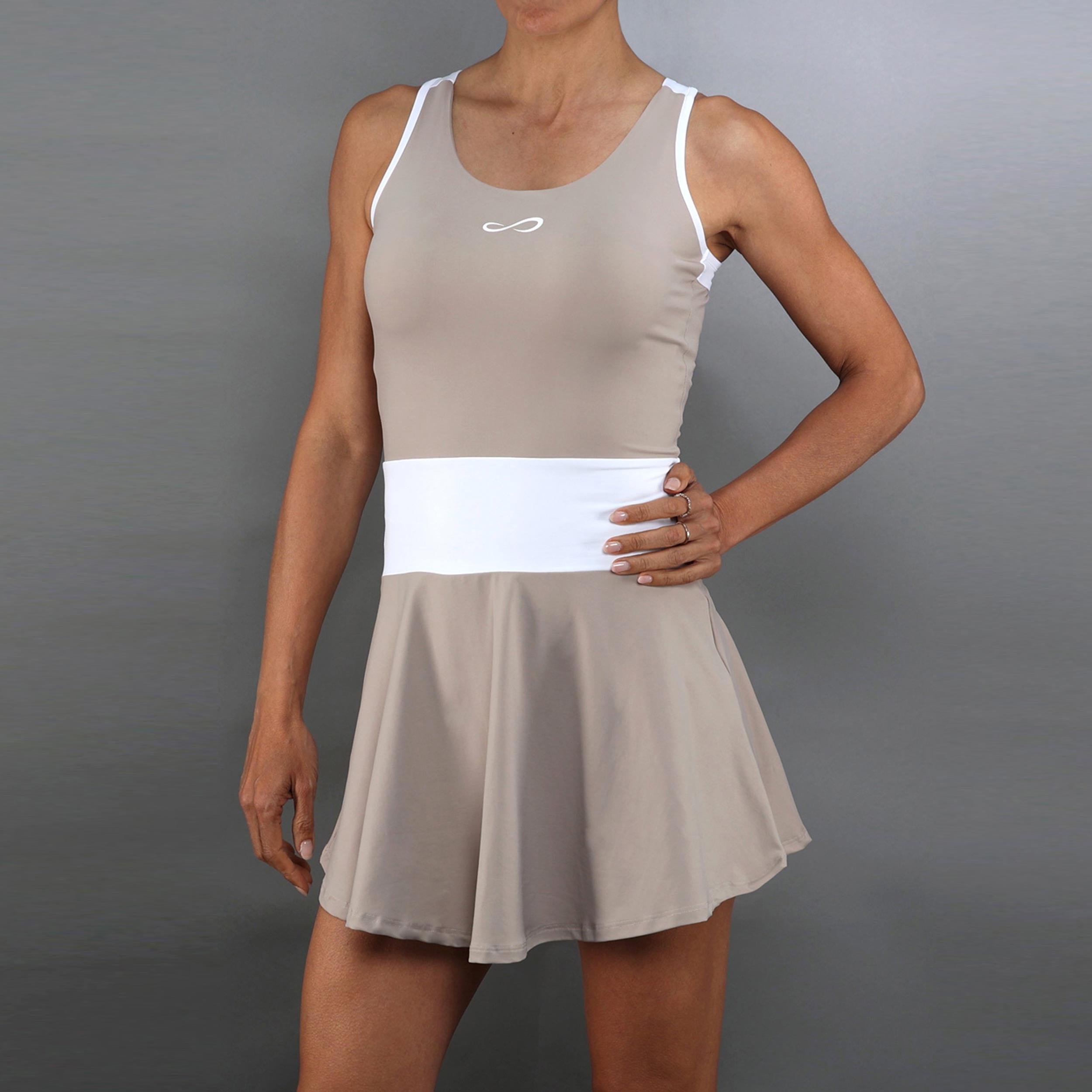 Endless Orbit Kjole Damer-beige, hvid