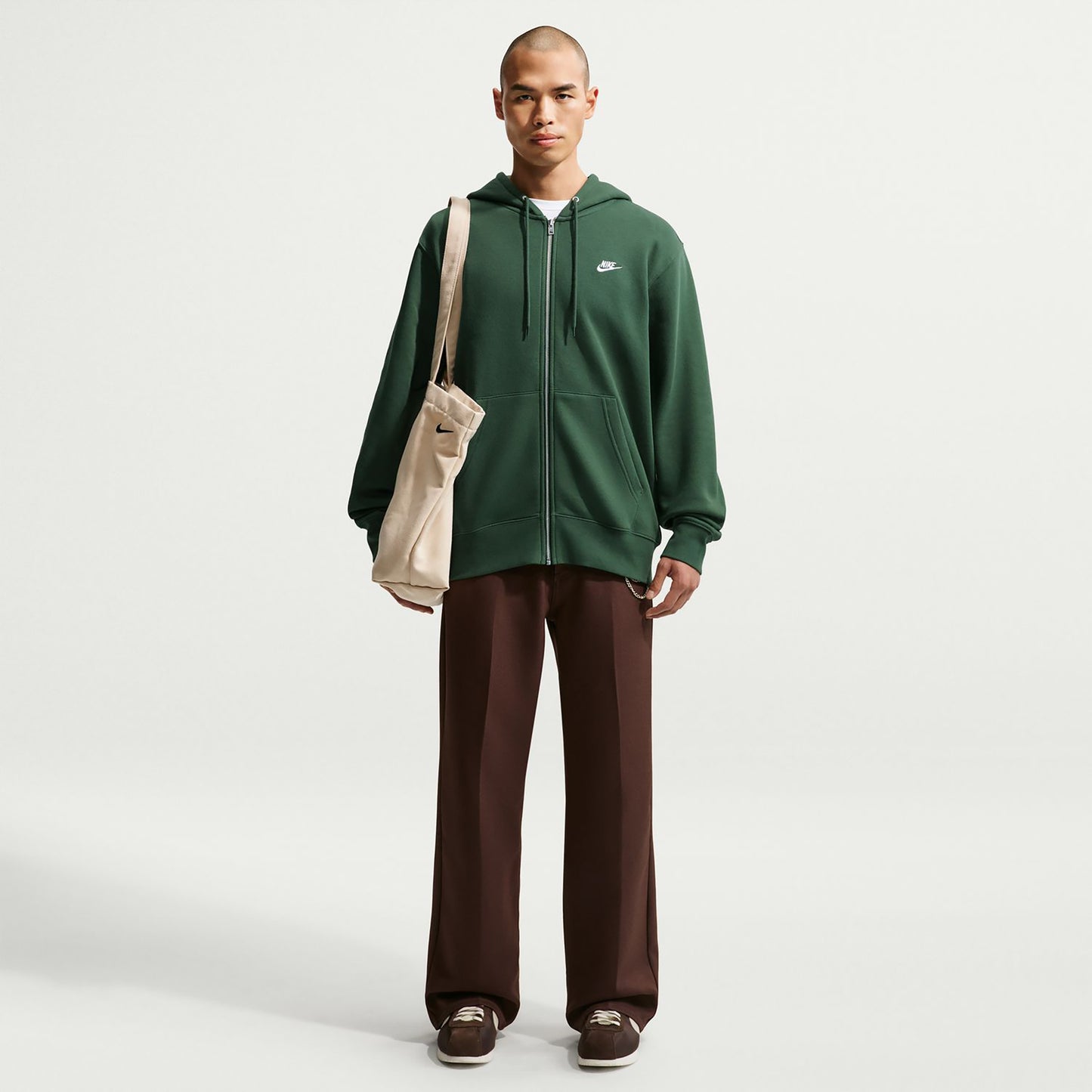Nike Club Bb Full-Zip Sweatjakke Herrer - mørkegrøn