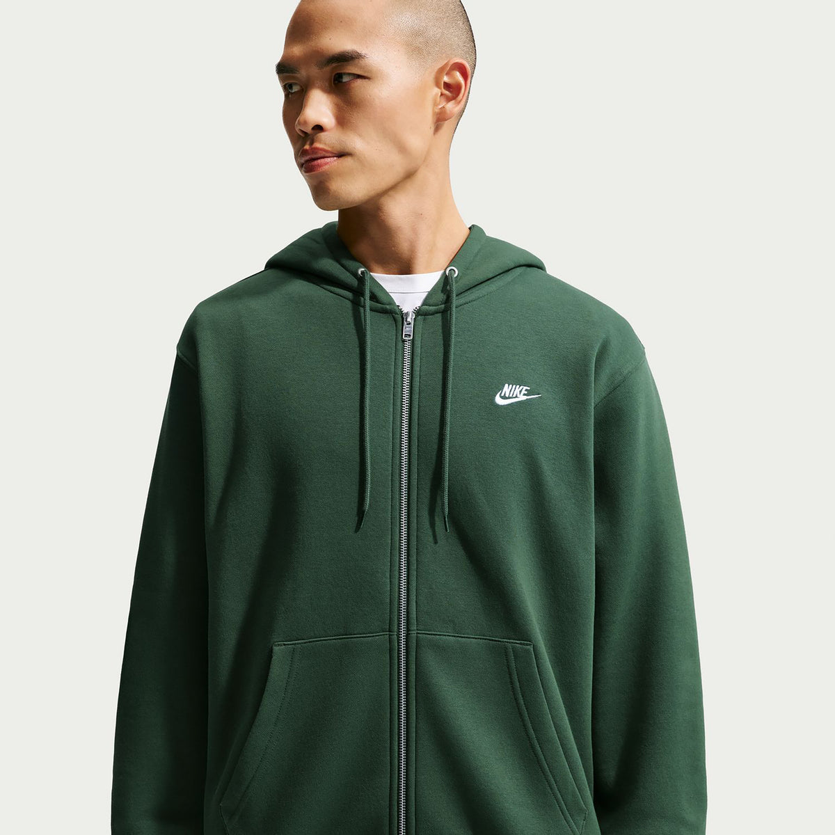 Nike Club Bb Full-Zip Sweatjakke Herrer - mørkegrøn