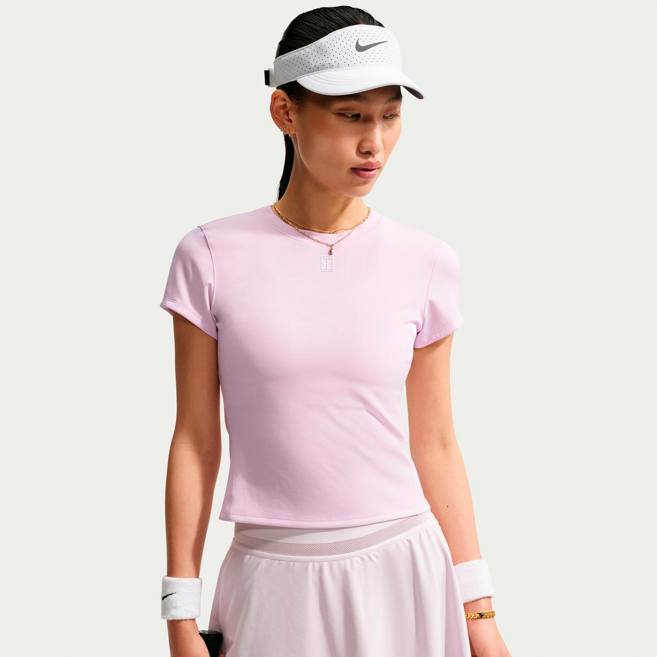 Nike Court Dri-FIT Advantage T-shirt Damer - pastelrosa