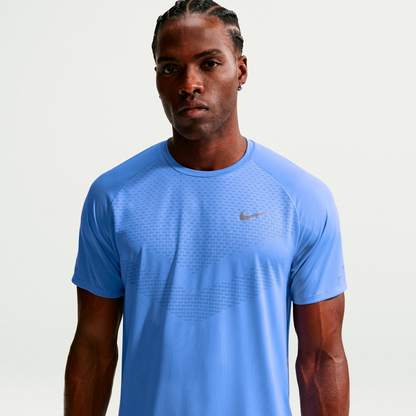 Nike Stride Løbetrøje Herrer - blå, sølv