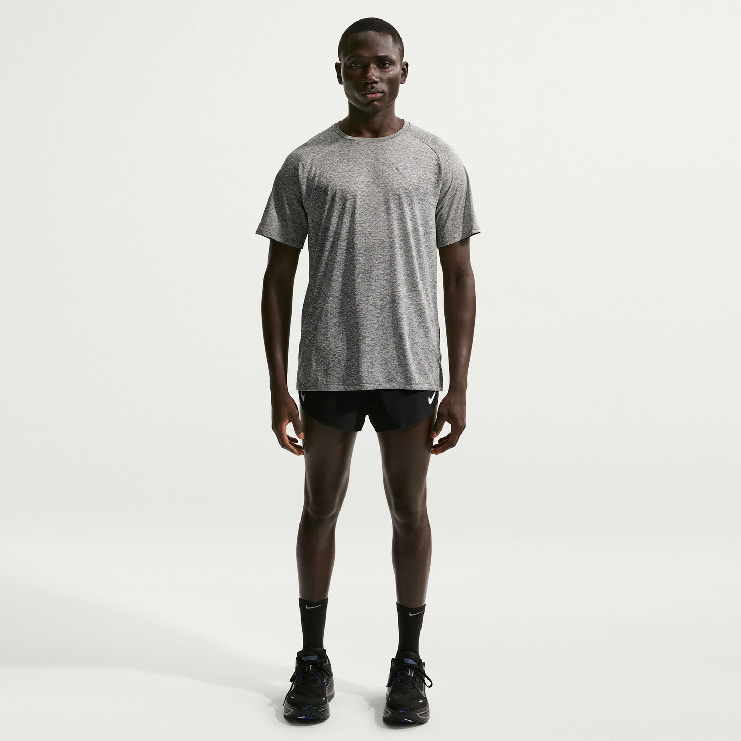 Nike Stride  Løbetrøje Herrer - grå, sølv