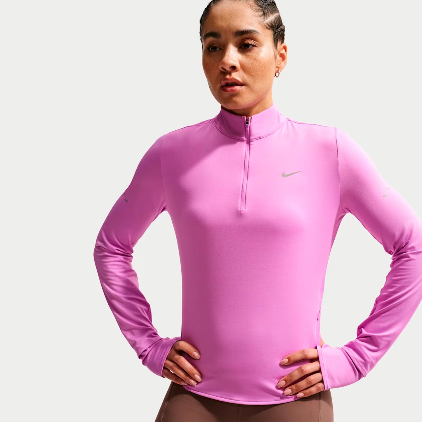 Nike Swift Løbetrøje Damer - pink, sølv