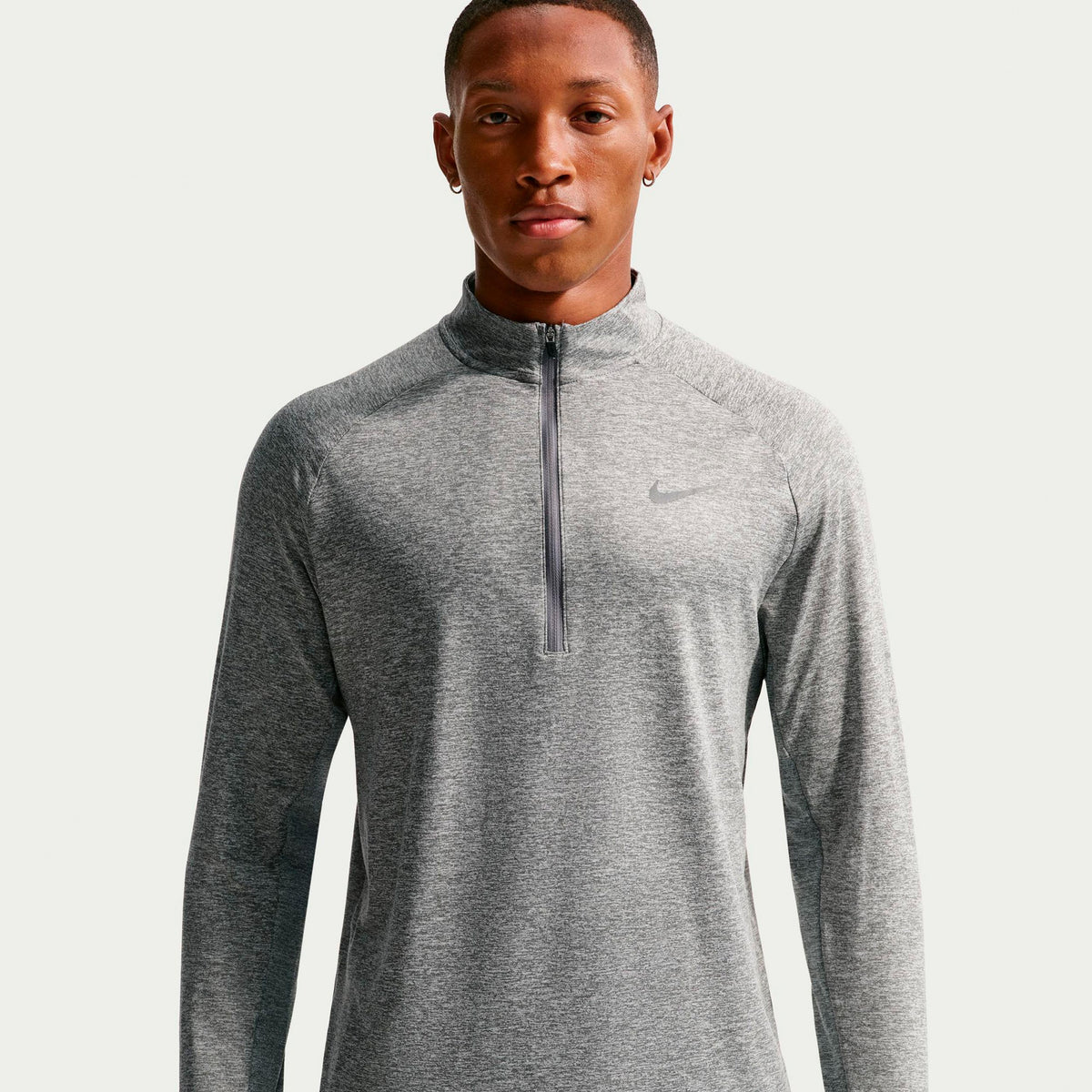 Nike Stride Half-Zip  Løbetrøje Herrer - grå, sølv