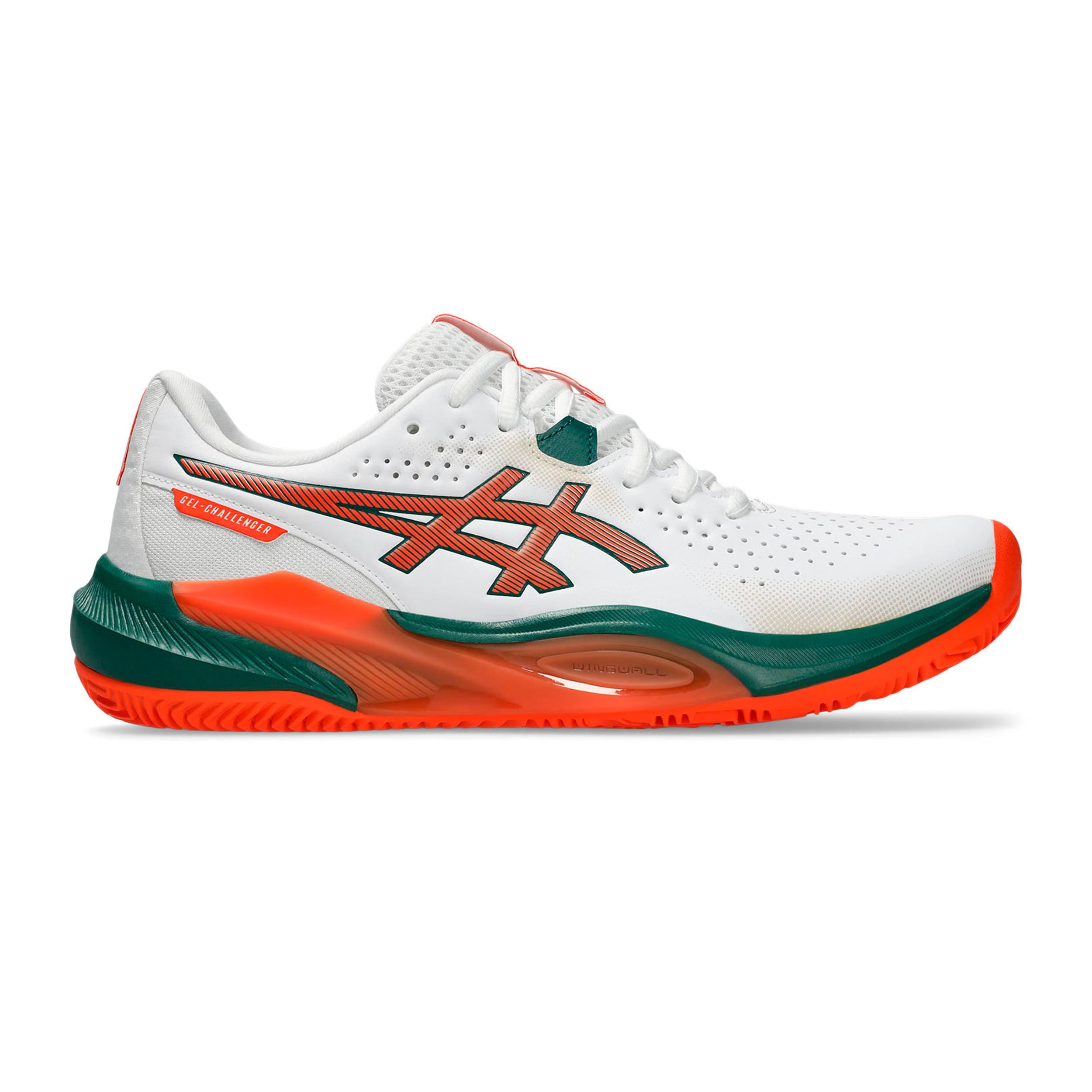 ASICS Gel-Challenger 15 Padelsko Herrer - hvid, mørkegrøn