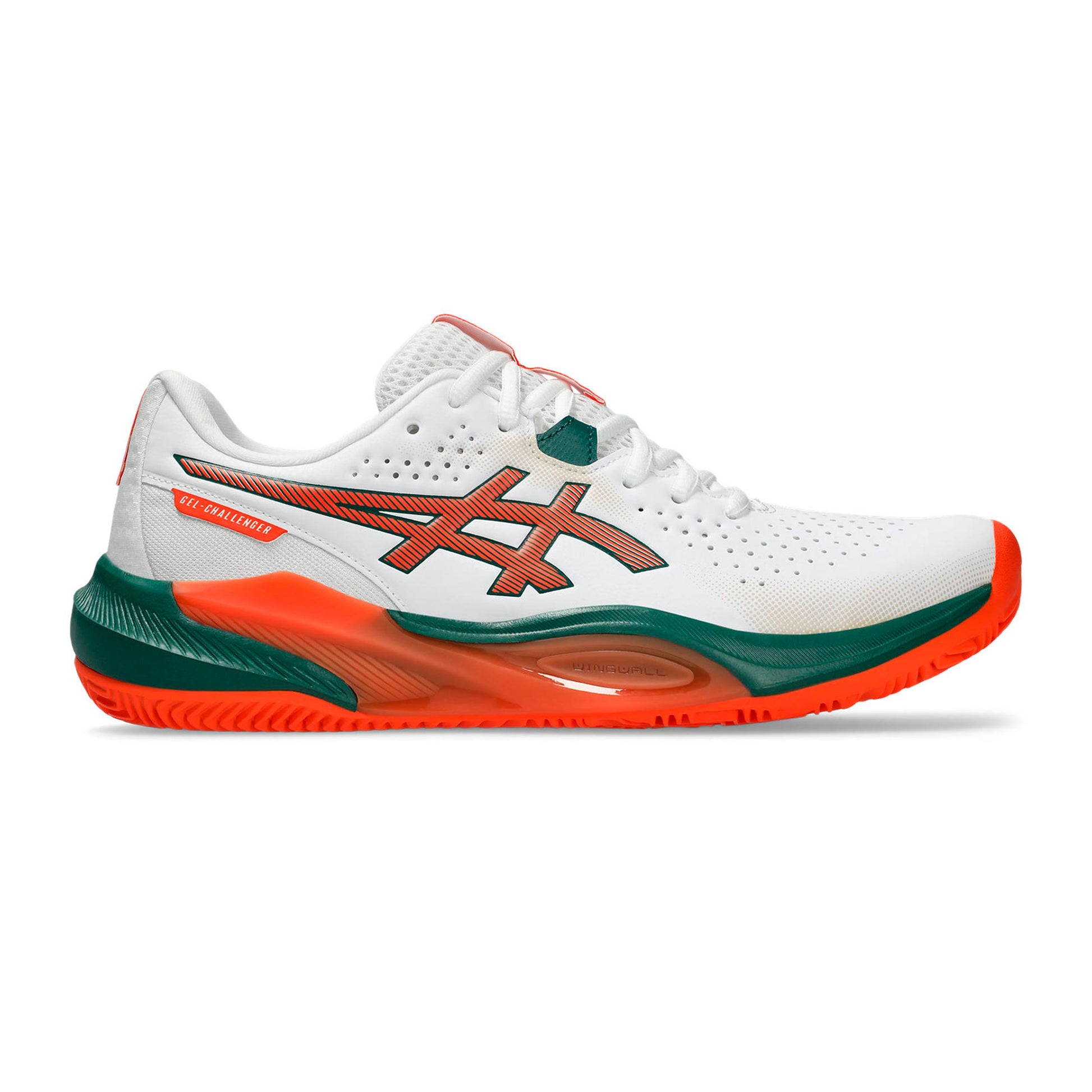 ASICS Gel-Challenger 15 Padelsko Herrer - hvid, mørkegrøn