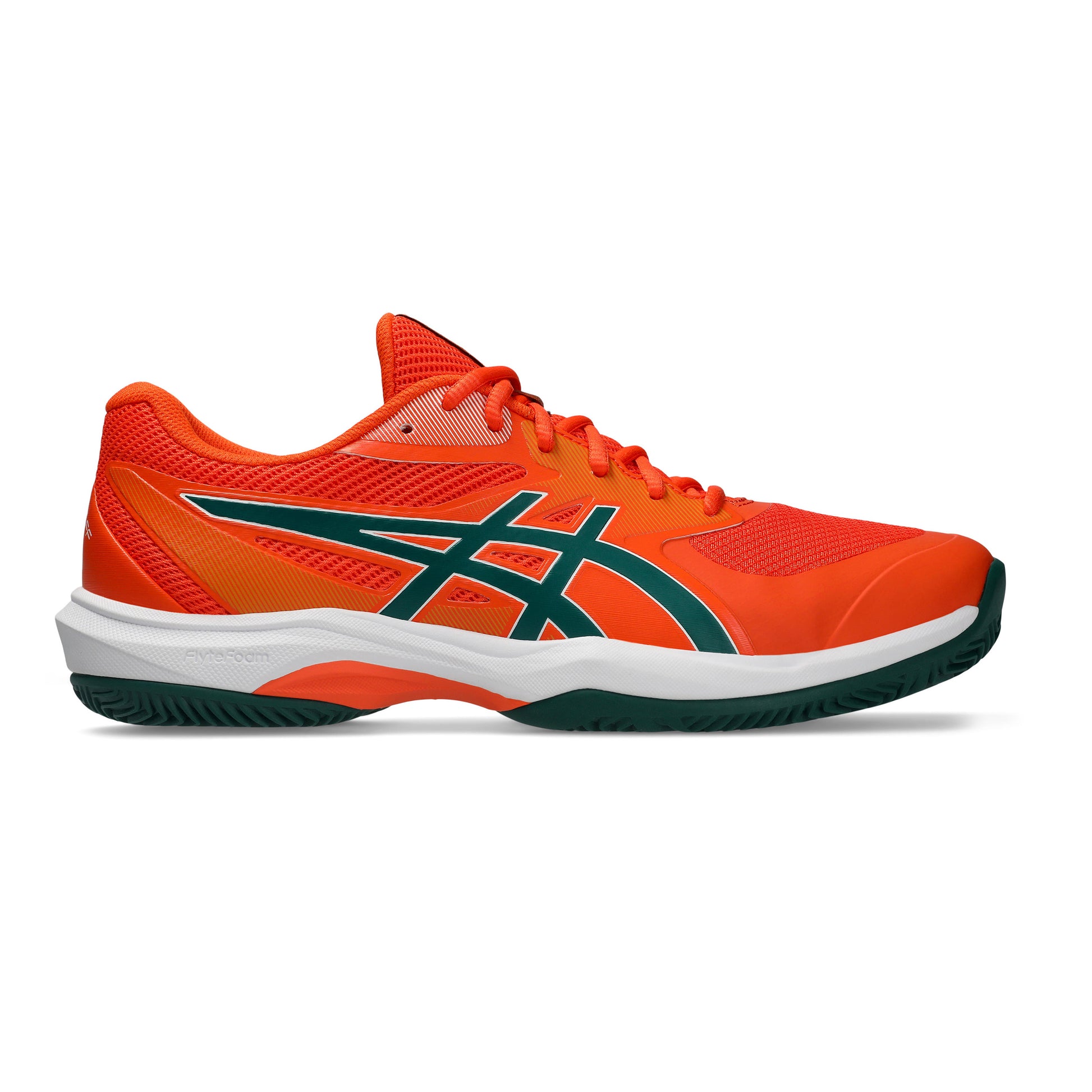 ASICS Game FF Padelsko Herrer - neonorange, mørkegrøn